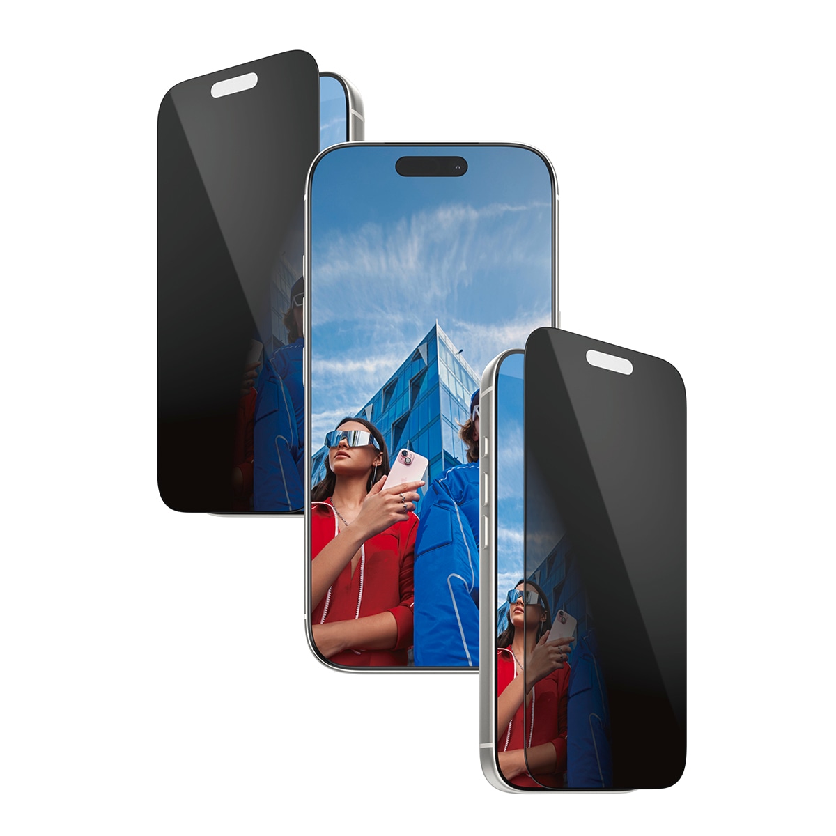 CARE by PanzerGlass Displayschutzglas »2-Way Privacy Ultra-Wide Fit Screen Protector«, für Apple iPhone 17 Pro, Displayschutzfolie, Schutzfolie, Bildschirmschutz, kratz- & stoßfest