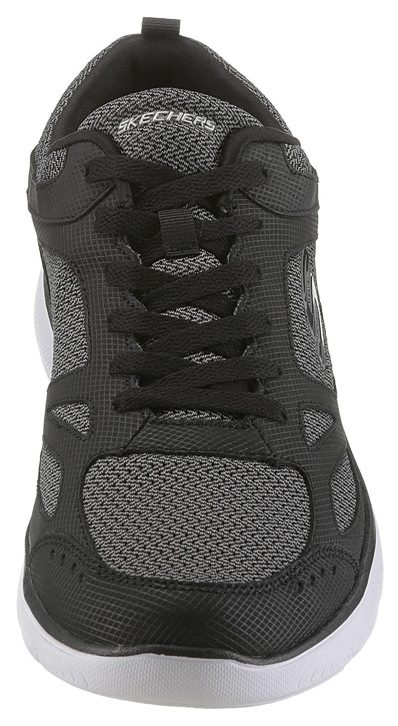 Sneaker SKECHERS "Summits-South Rim", Herren, Gr. 47,5, schwarz (schwarz, grau), Leder, Textil, Schuhe Sneaker, Freizeitschuh, Halbschuh, Schnürschuh im modernen Materialmix, Topseller 3