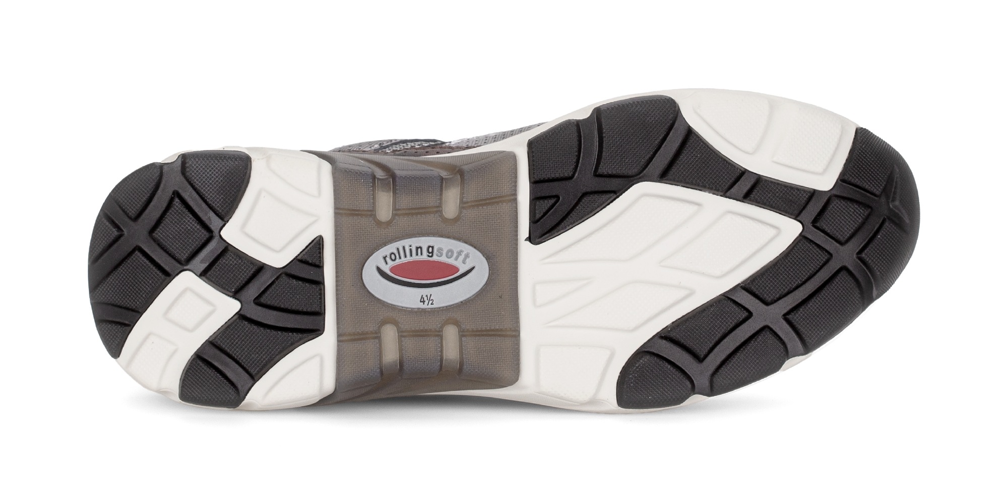 Gabor Rollingsoft Keilsneaker, Freizeitschuh, Halbschuh, Schnürschuh mit herausnehmbarem Fußbett