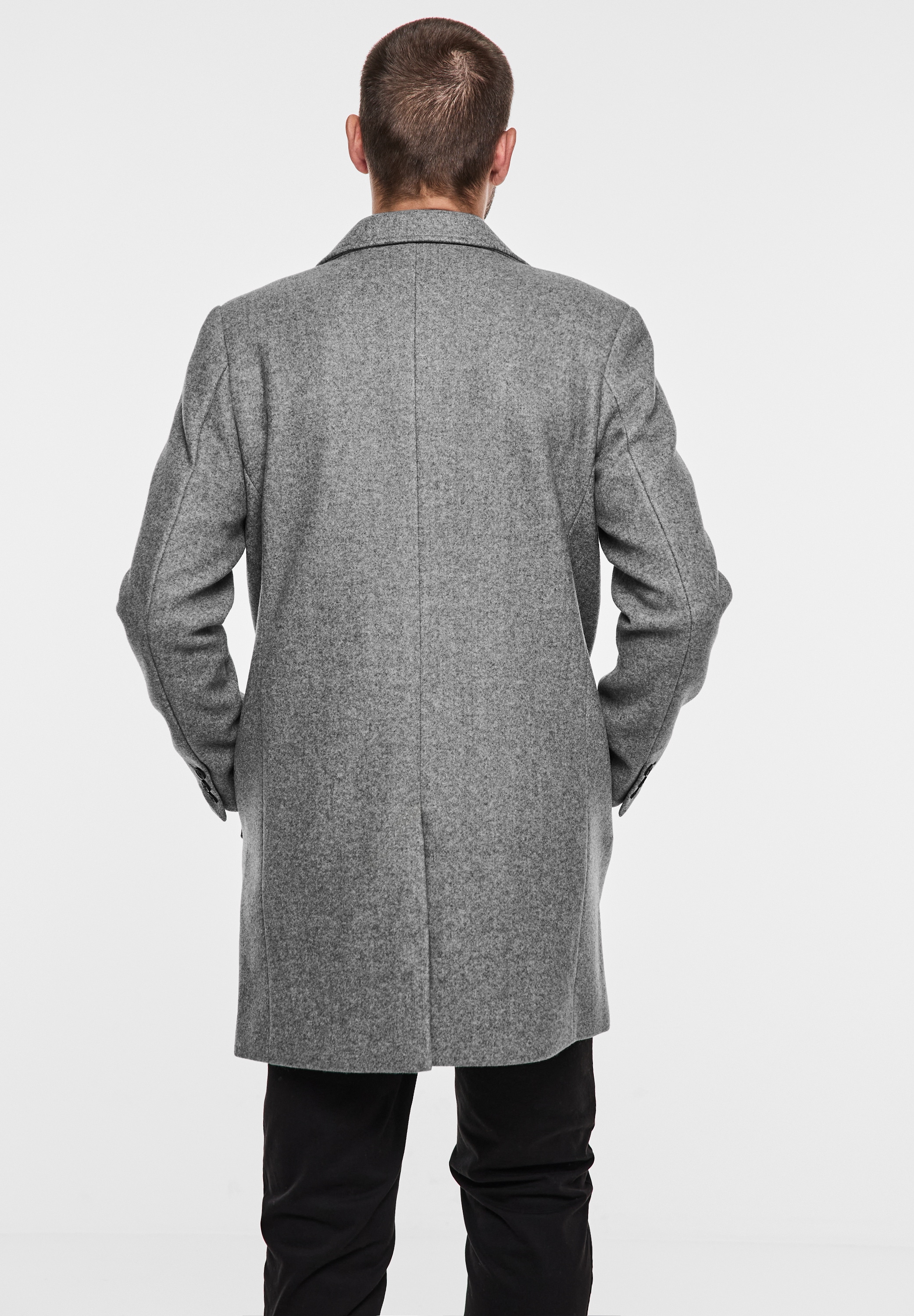 STREET ONE MEN Outdoorjacke, ohne Kapuze, mit Knopfleiste