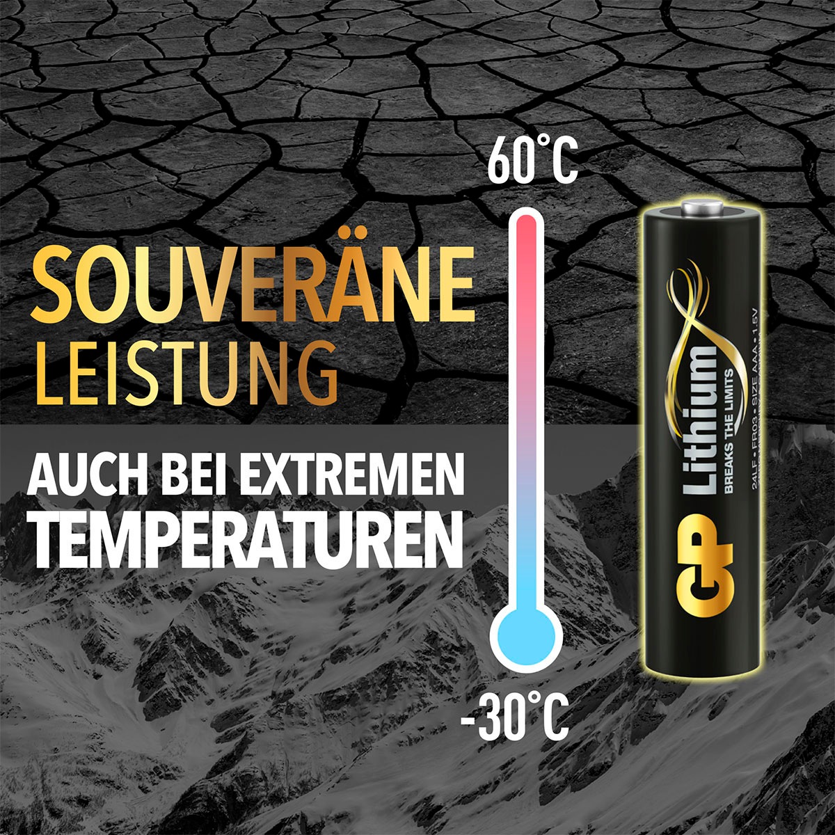 GP Batteries Batterie »AAA Lithium 1,5V 4 Stück«, FR03, 1,5 V, (4 St.)
