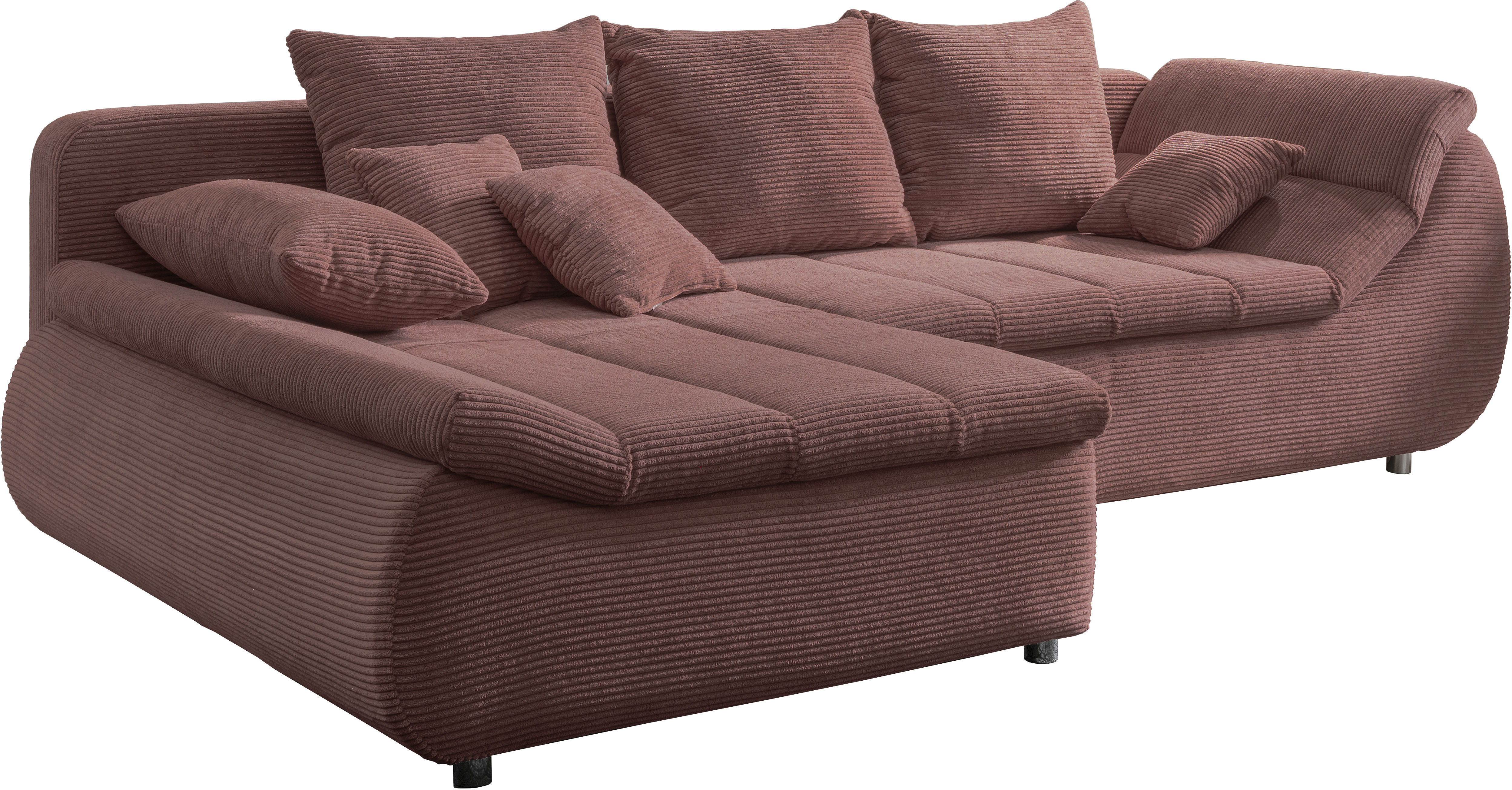Thumbnail - INOSIGN Ecksofa "Imola elegant und bequem, aktuelle Steppung im Sitz, L-Form", wahlweise mit Bettfunktion