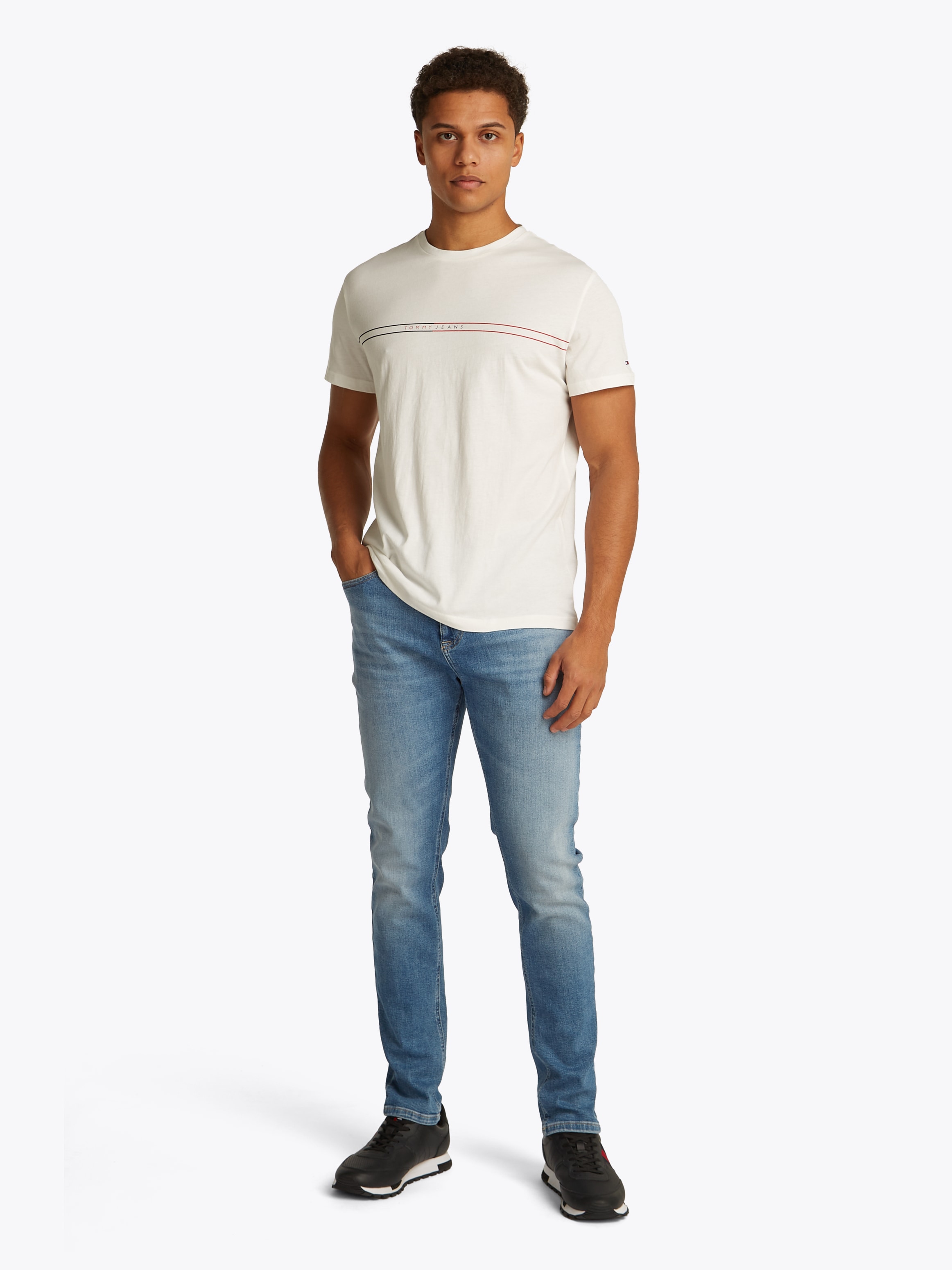 Tommy Jeans T-Shirt »TJM SLM ENTRY GRPHC T EXT 2 PCK«, (Packung, 2 tlg., 2er)