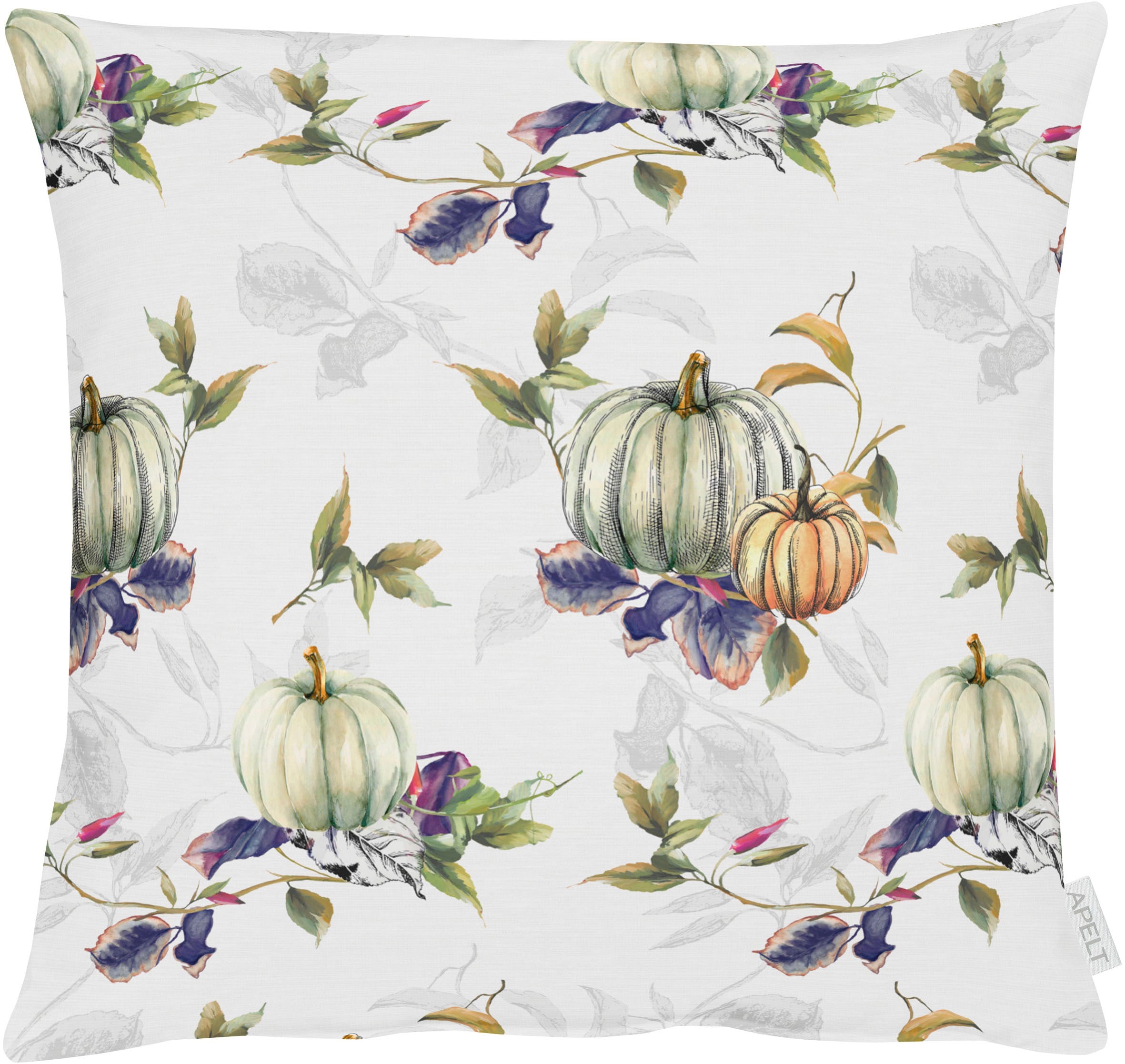 Dekokissen APELT, B:48cm L:48cm, grün, Obermaterial: 100% Baumwolle. Füllung: 100% Polyester, Dekokissen_Sitzkissen_Kissenhüllen, "5454"