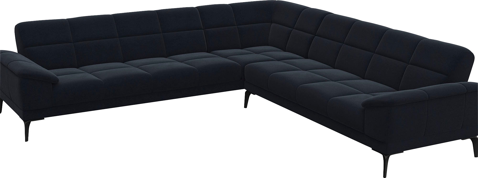 FLEXLUX Ecksofa "Viale L-Form, mit attraktiver und aktueller Rückensteppung günstig online kaufen