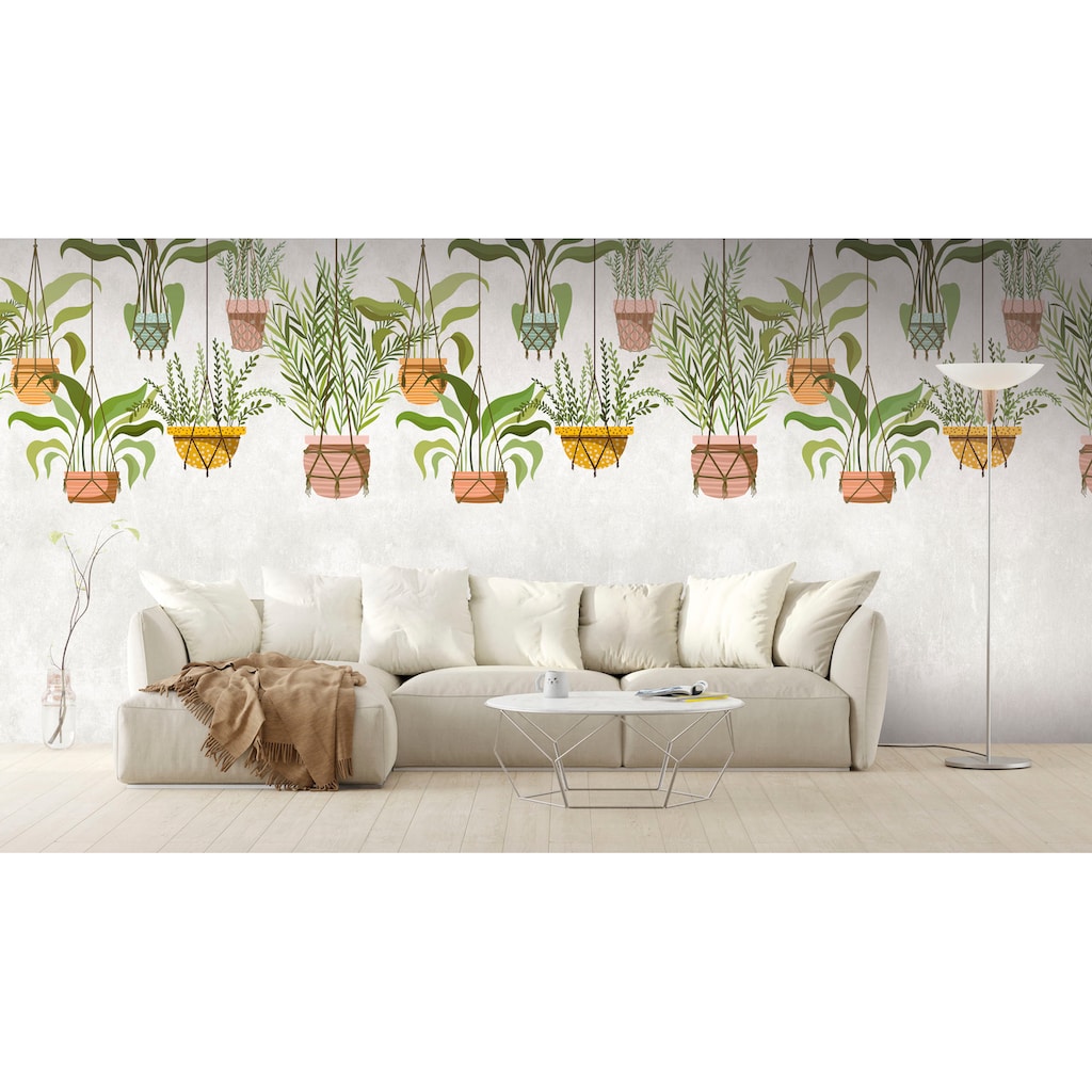 living walls Fototapete »The Wall«, botanisch-floral-Motiv