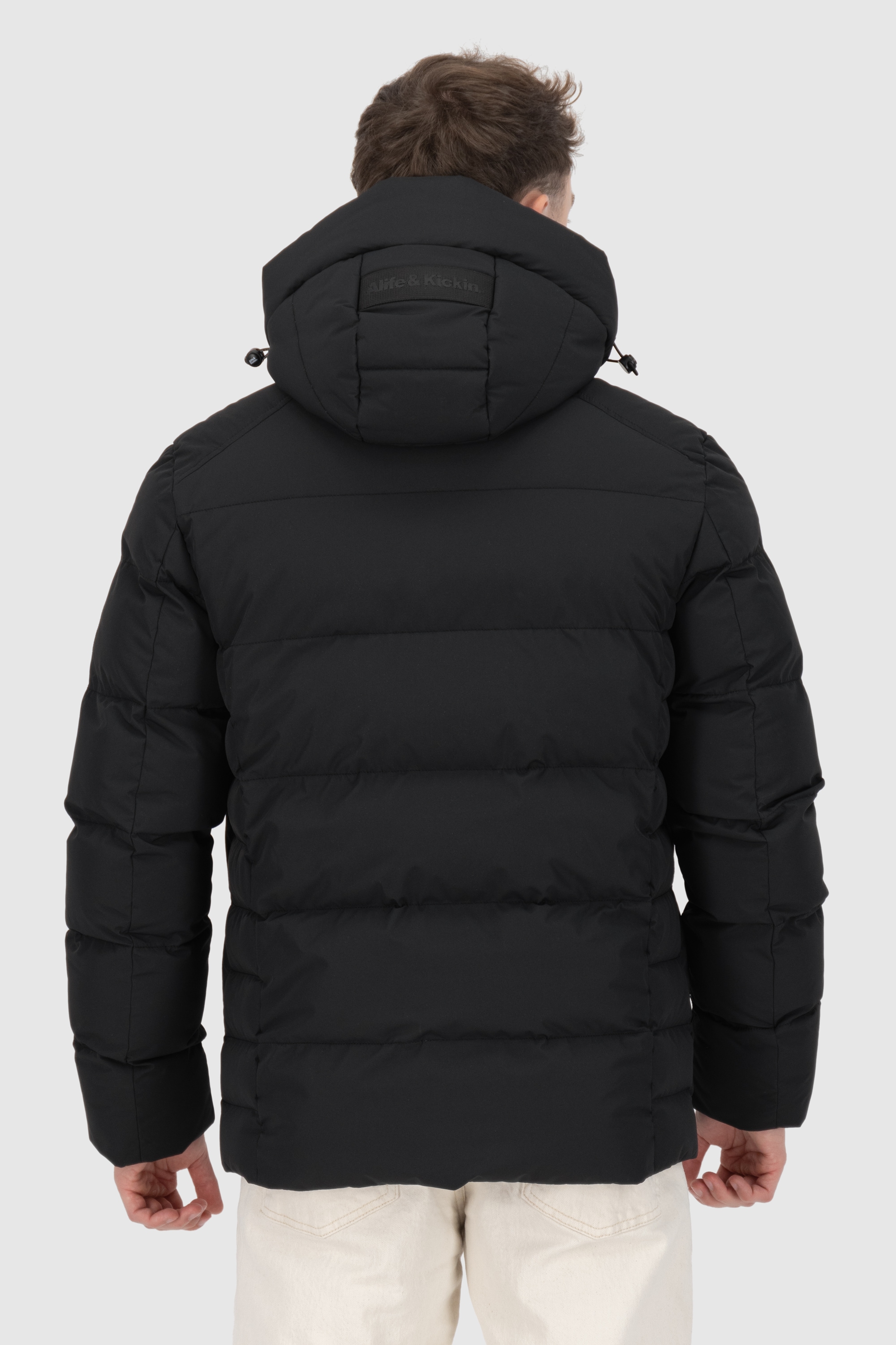 Alife & Kickin Winterjacke »Herren DamianAK A«, gefüttert mit abnehmbarer Kapuze mit verstellbarem Gummibund