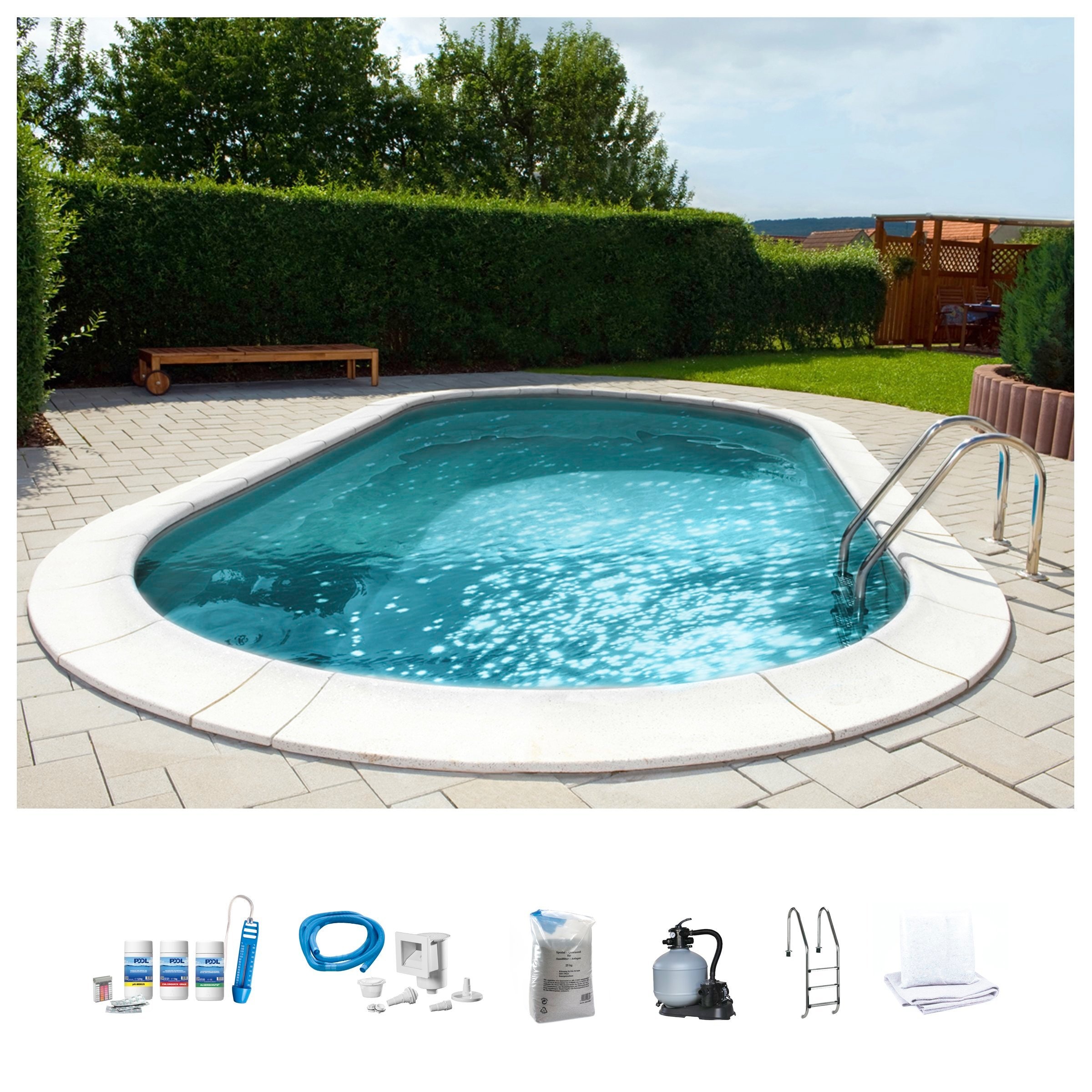 my POOL BWT Ovalpool "PREMIUM mit grauer Innenfolie" Höhe 120 cm, in versch günstig online kaufen