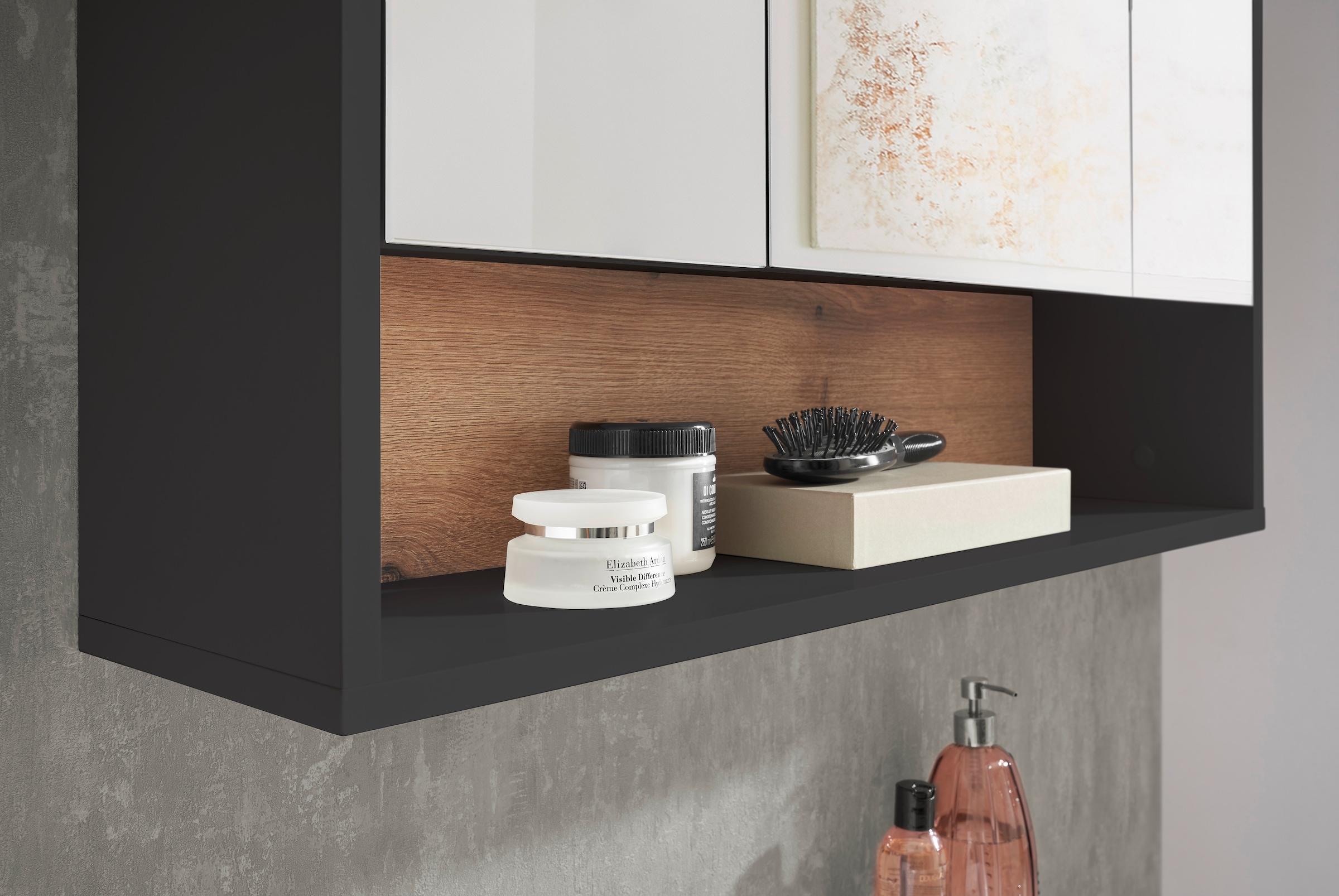 BASIC by Balculina Spiegelschrank »Liguria B/H/T 80x72x21 cm« 1 Stk. tlg. Breite 80cm, Beleuchtung, FSC-Mix 70%