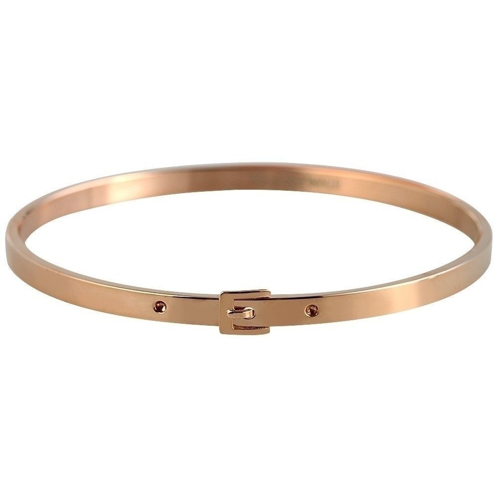 ADELIA ́S Damen Armreif "Armband – Armreif aus Edelstahl Ø 6,4 cm cm", 22cm, Edelstahlgold, Edelstahl, Armbänder, Ideal zum Verschenken – schlicht und