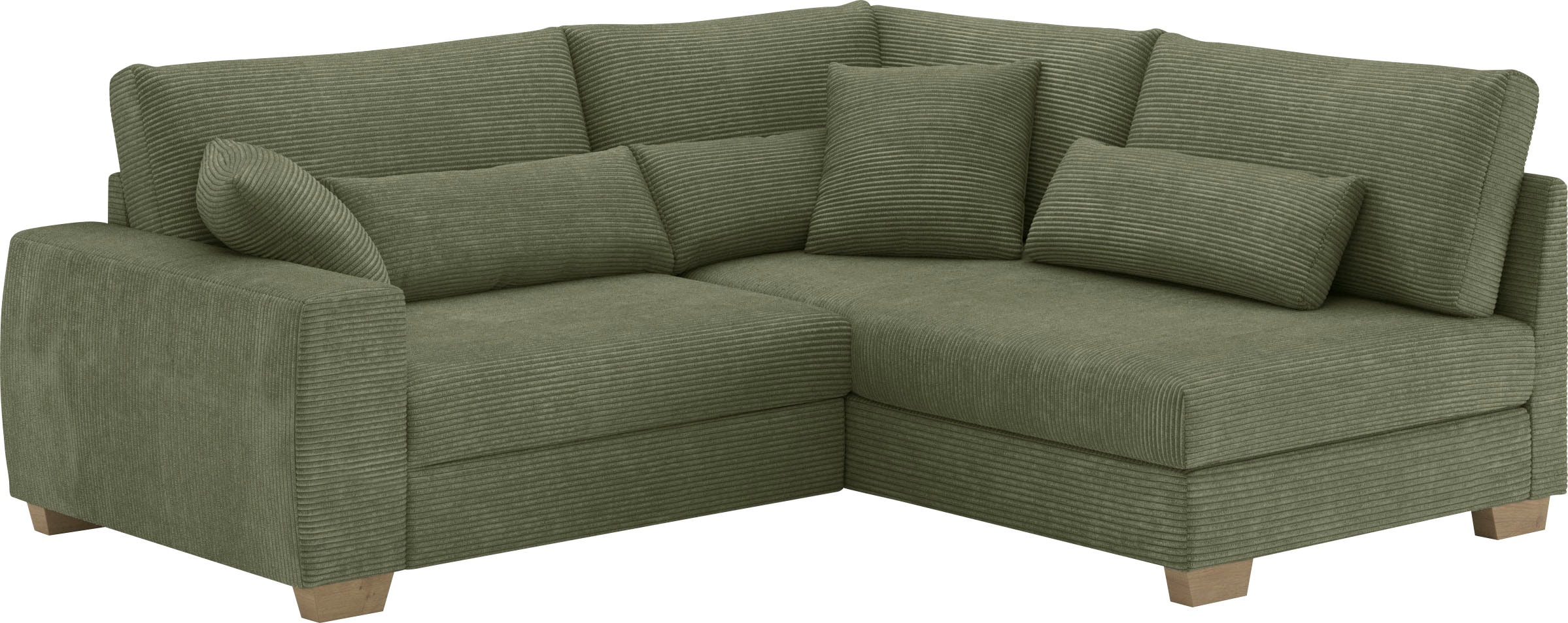 Mr. Couch Ecksofa »Helena L-Form«, Mit Federkern, wahlweise mit Bettfunktion und Taschenfederkern