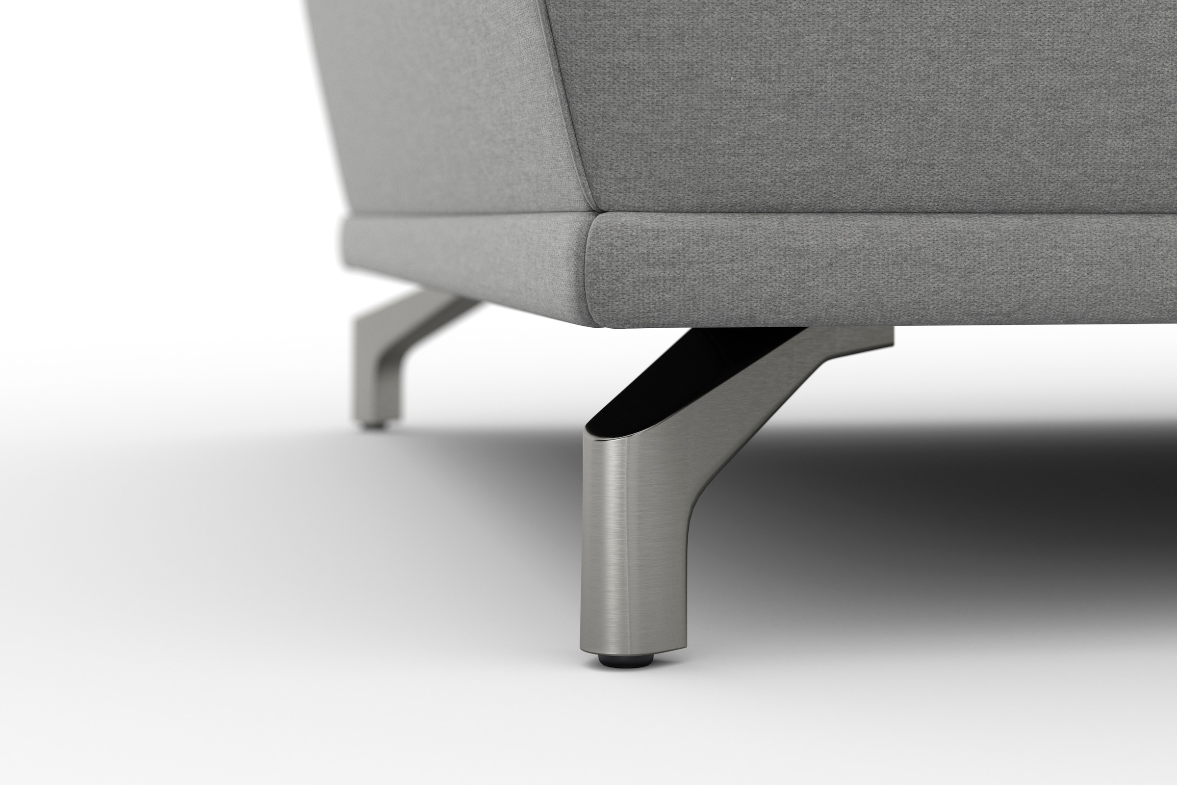 sit&more Ecksofa »Cabrio L-Form«, mit Sitztiefenverstellung und Federkern, 3 Nierenkissen