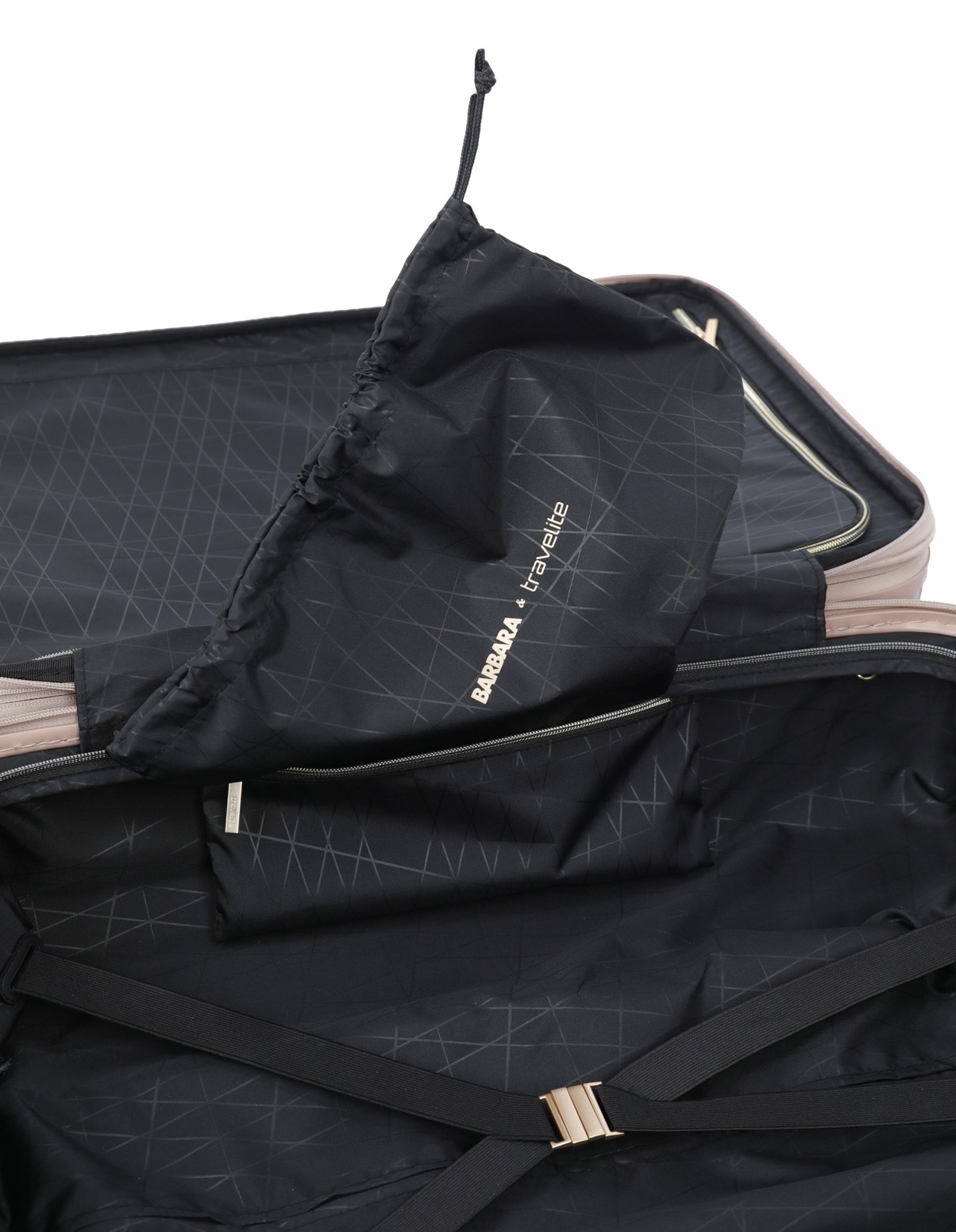 travelite Trolleyset »BARBARA & travelite | BARBARA NOVELTY«, (Set, 3 tlg.), Hartschalen-Kofferset Reisegepäck Volumenerweiterung bei M