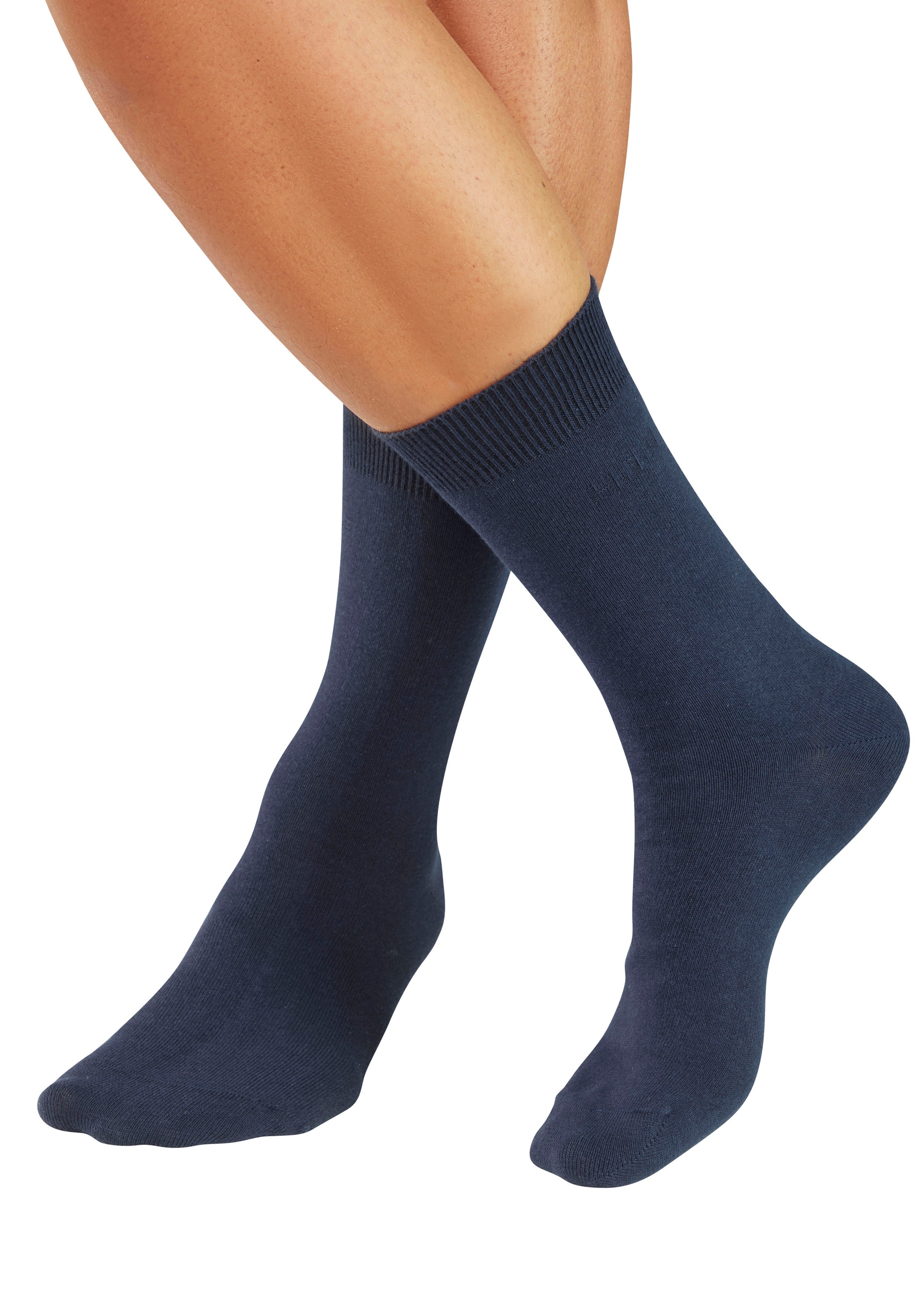 H.I.S Businesssocken »Herrensocken, Männdersocken, uni Anzugsocken,« Packung, 5 Paar tlg. mit klassischem Rippbündchen, ohne drückende Naht
