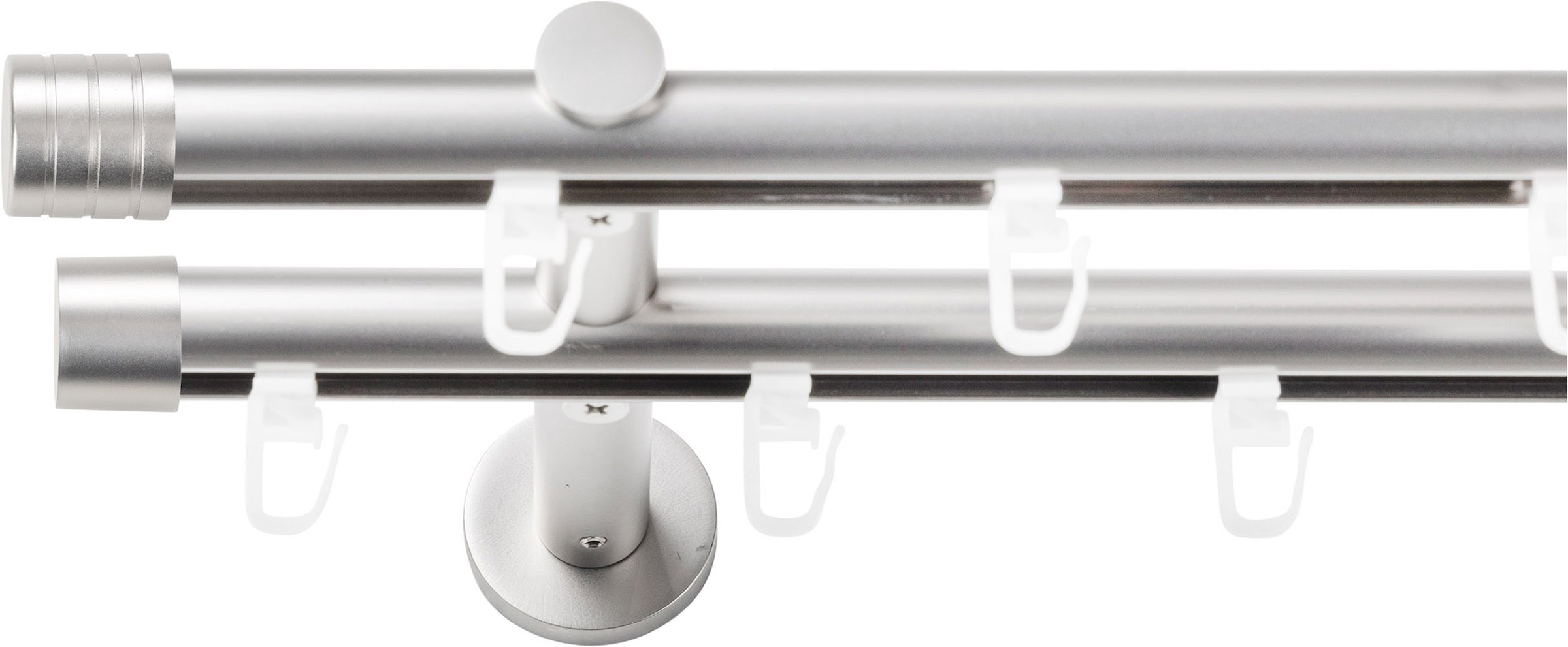 SN DECO GROUP Gardinenstange Ø 19 mm 2 läufig-läufig Fixmaß;kürzbar