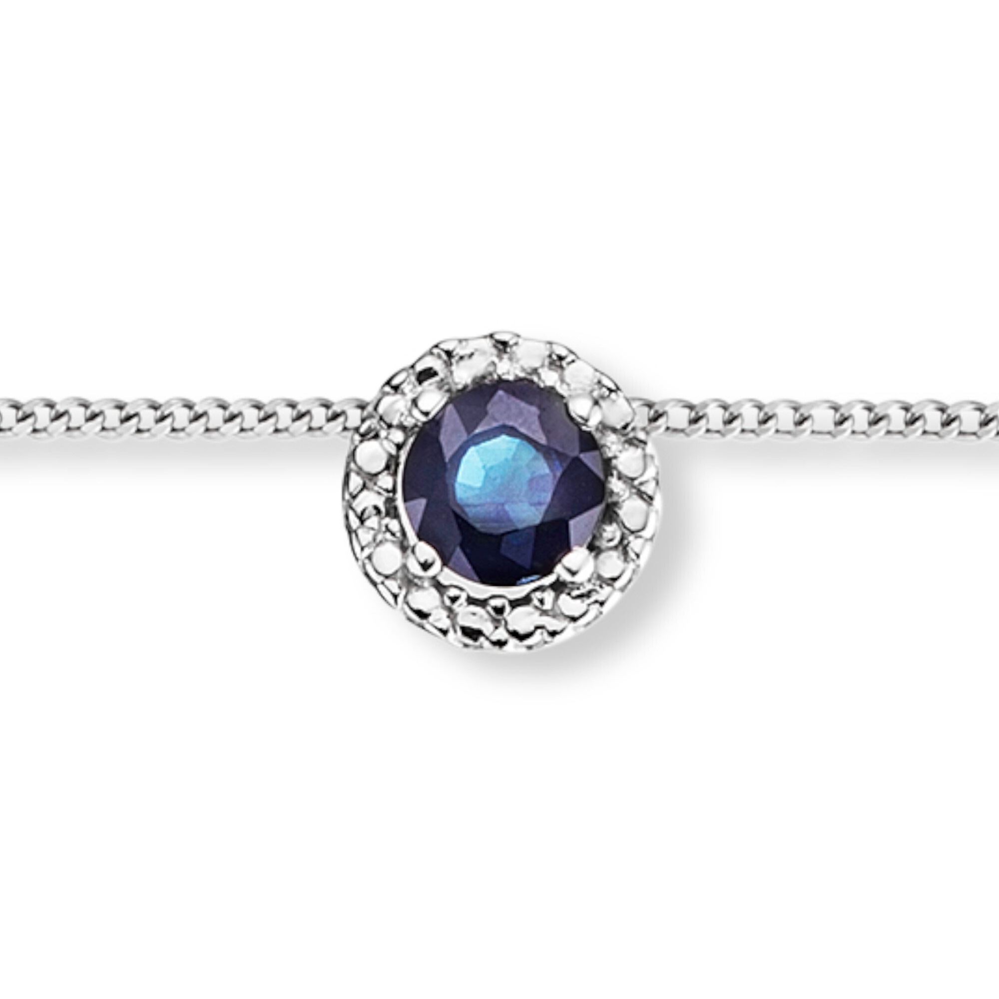 Goldkette ONE ELEMENT "Safir Halskette aus 333 Weißgold 45 cm Ø 6,2 mm", silber, Halsketten, Damen, Gold Weißgold 333, Gold, Weißgold 333, Goldkette, Sorgfältig verarbeitet – langlebig & angenehm im Alltag