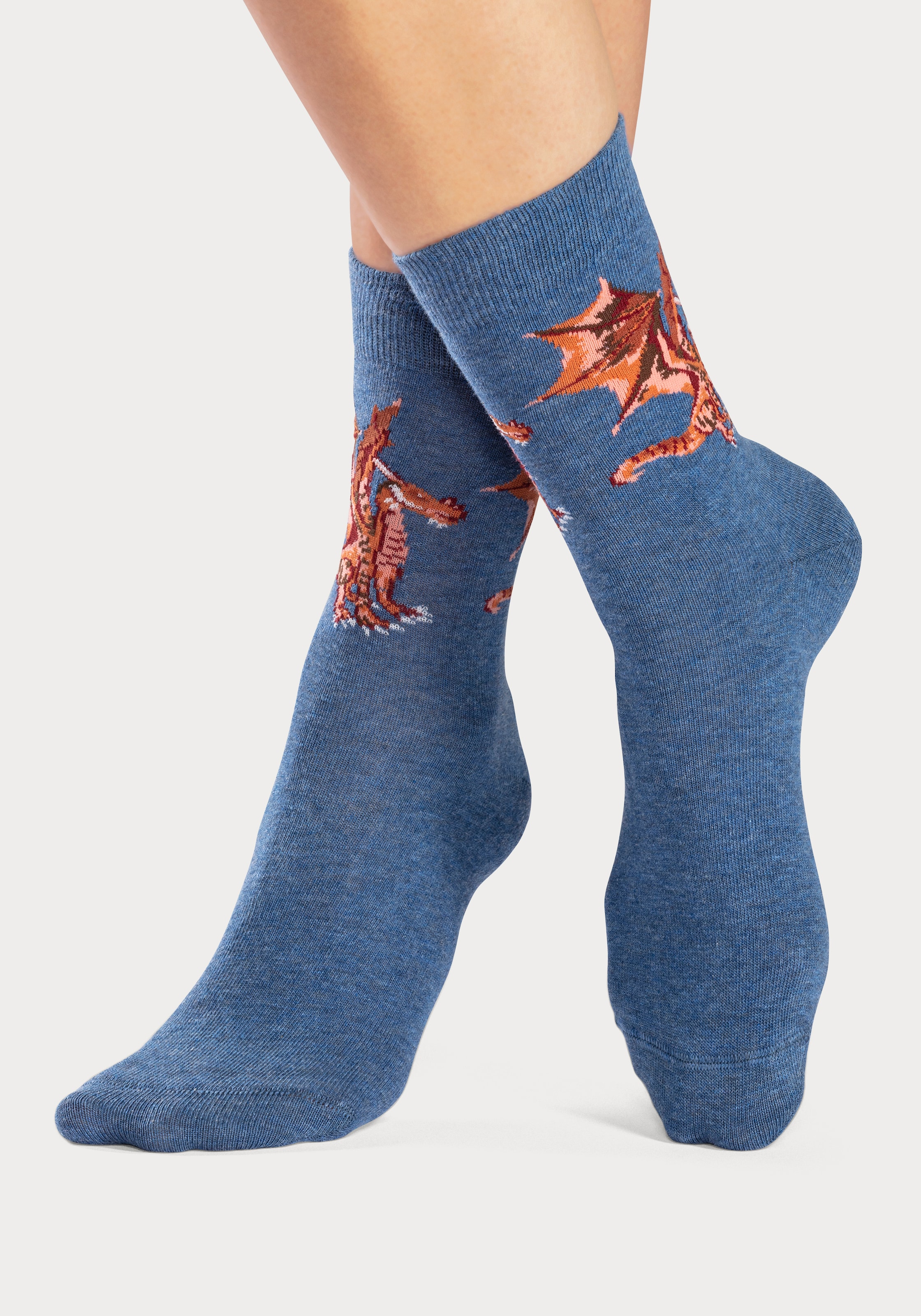 H.I.S Socken, Drachen (5 kaufen unterschiedlichen Paar), mit Motiven BAUR | online