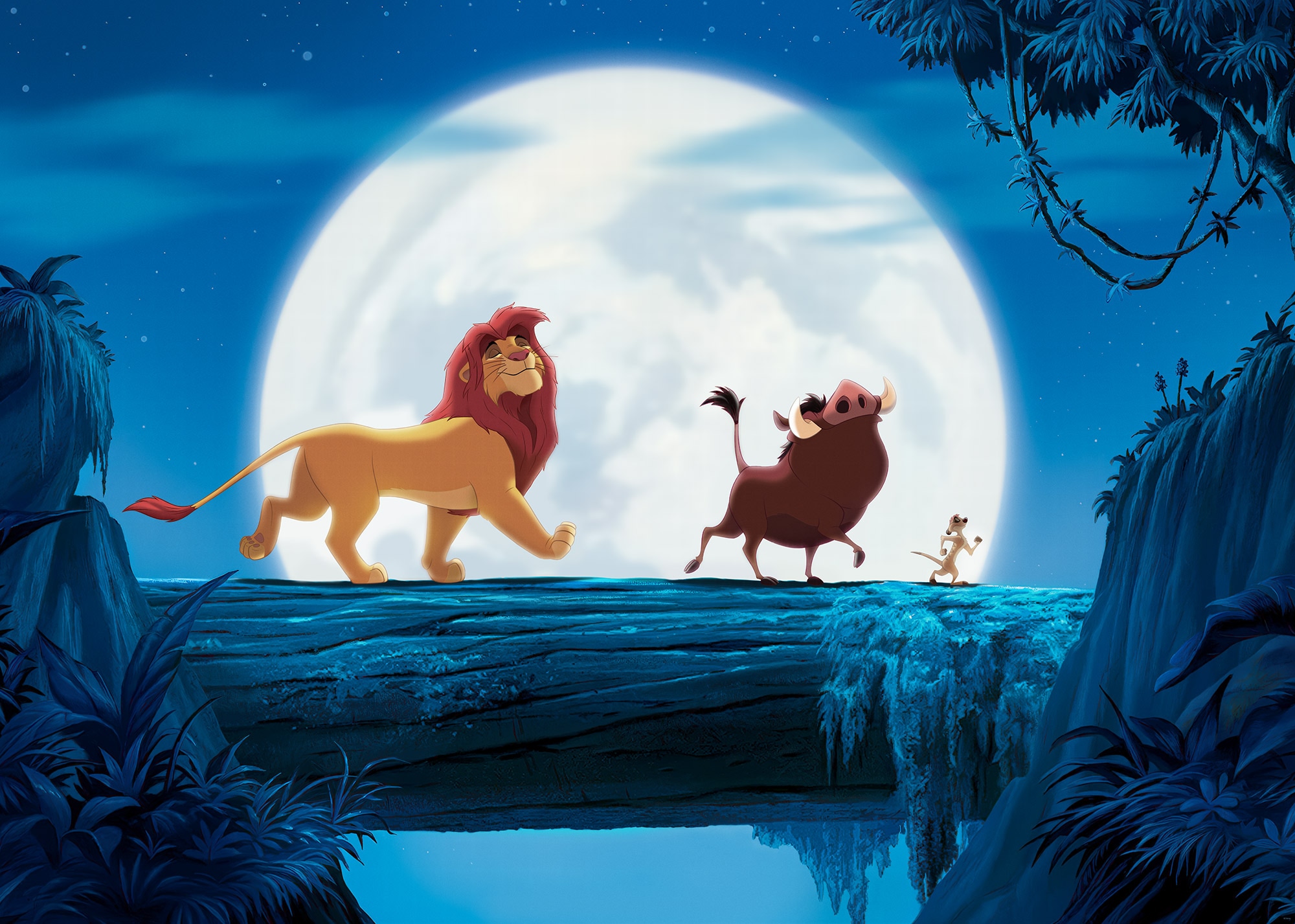 Komar Kindertapete »Disney The Lion King Full Moon Walk«, bedruckt