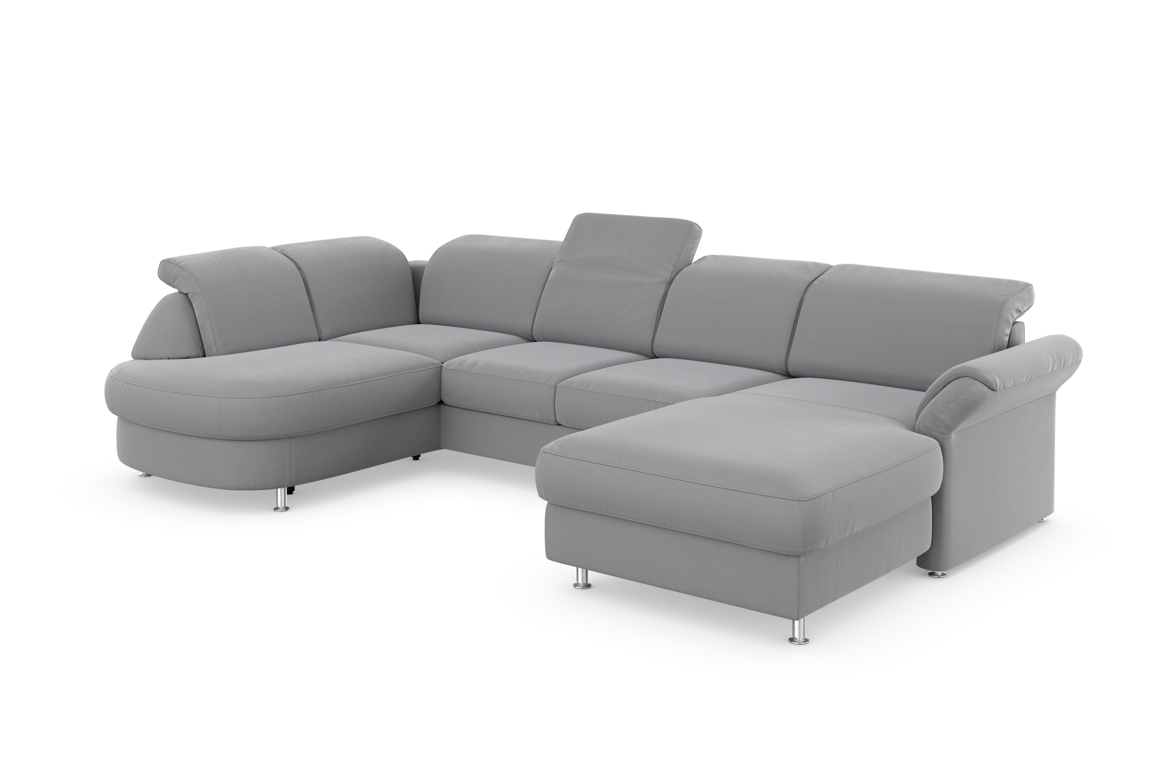 sit&more Wohnlandschaft »Apulia U-Form«, wahlweise Bettfunktion, Bettkasten und Kopf- und Armteilverstellung