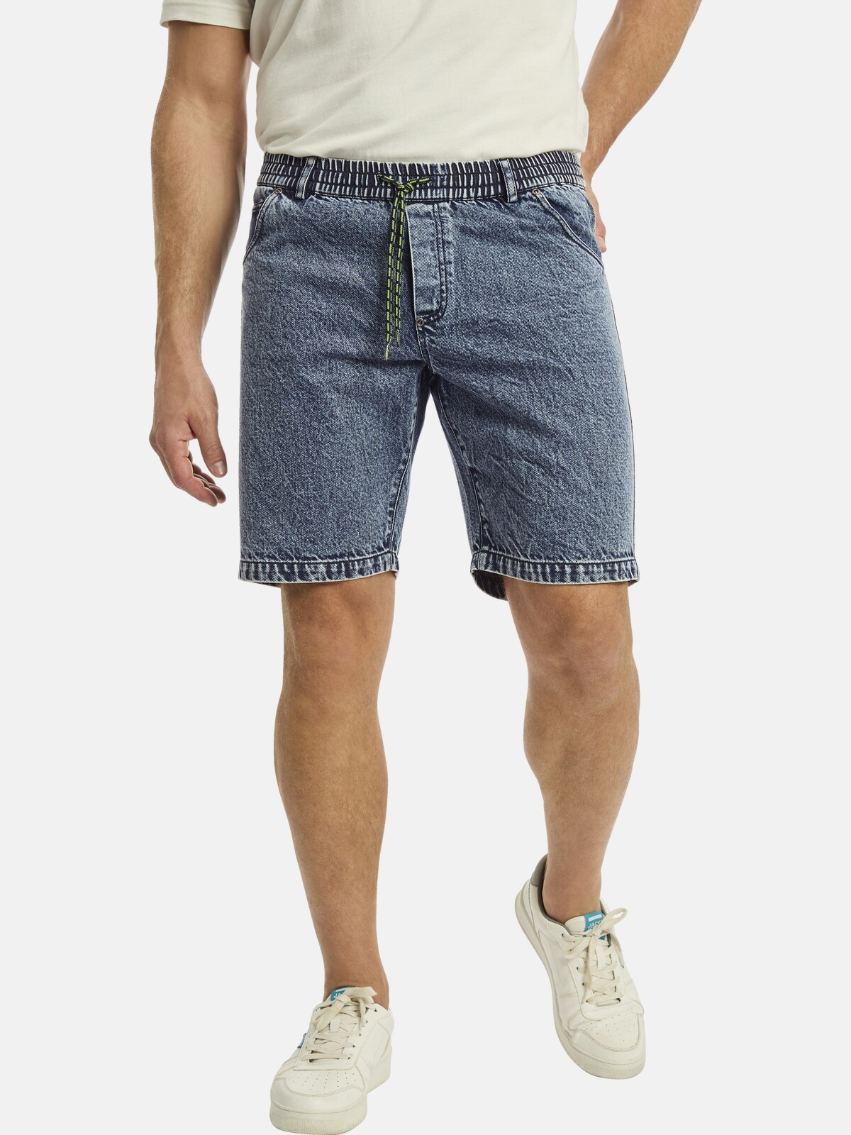 Jan Vanderstorm Bermudas "Jeansshort PEROLOF", (1 tlg.), in Moonwash-Optik