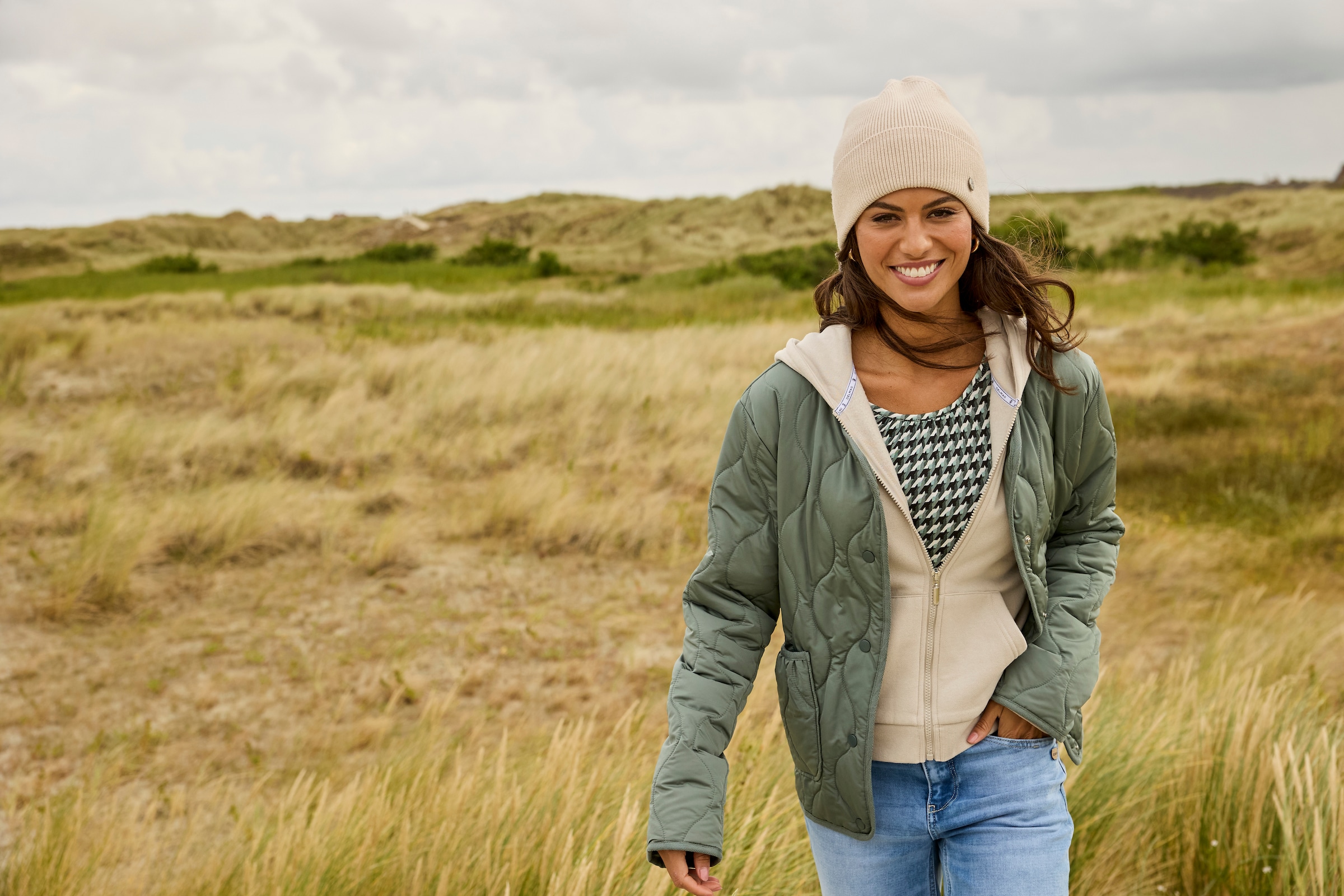 Laura Scott Steppjacke, ohne Kapuze, Leichte Übergangsjacke, mit modischem Steppmuster