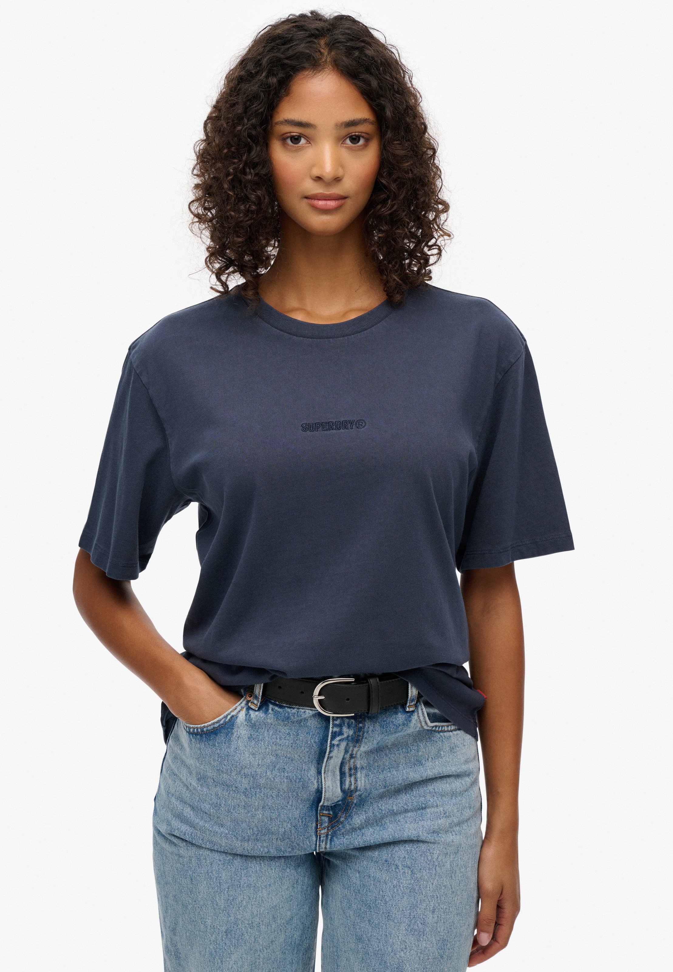 Superdry Rundhalsshirt "MICRO LOGO T SHIRT" günstig online kaufen