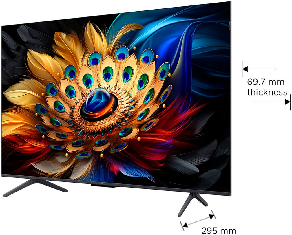 TCL QLED-Fernseher »50C61BX1«, 4K Ultra HD, Smart-TV-Google TV-Android TV