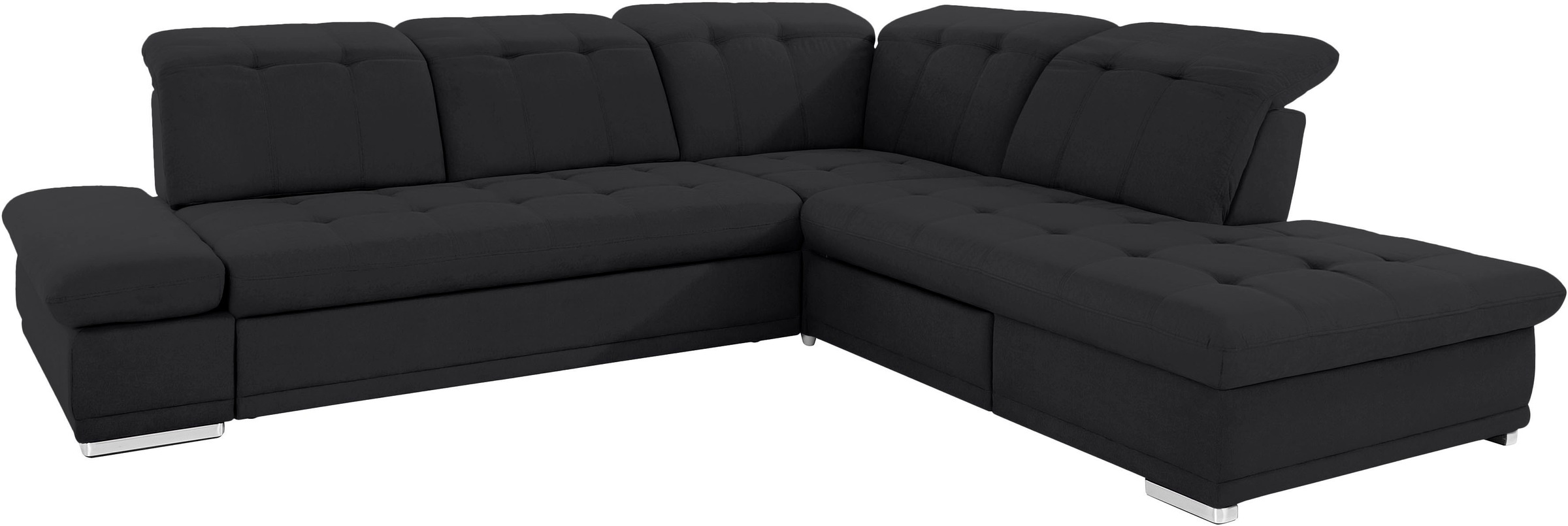 COTTA Ecksofa »Holiday L-Form mit Sitztiefen-, Armteil- und Kopfteilverstellung«, wahlweise mit Bettfunktion & Bettkasten