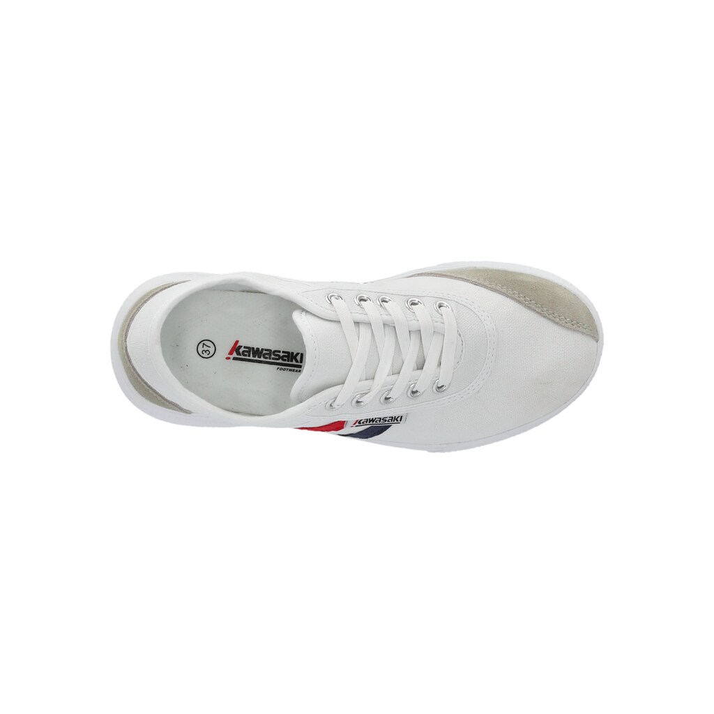 Schuhe Sportive Schuhe Kawasaki Sneaker »Leap Retro«, tragekomfort durch hohen Baumwoll-Anteil weiß