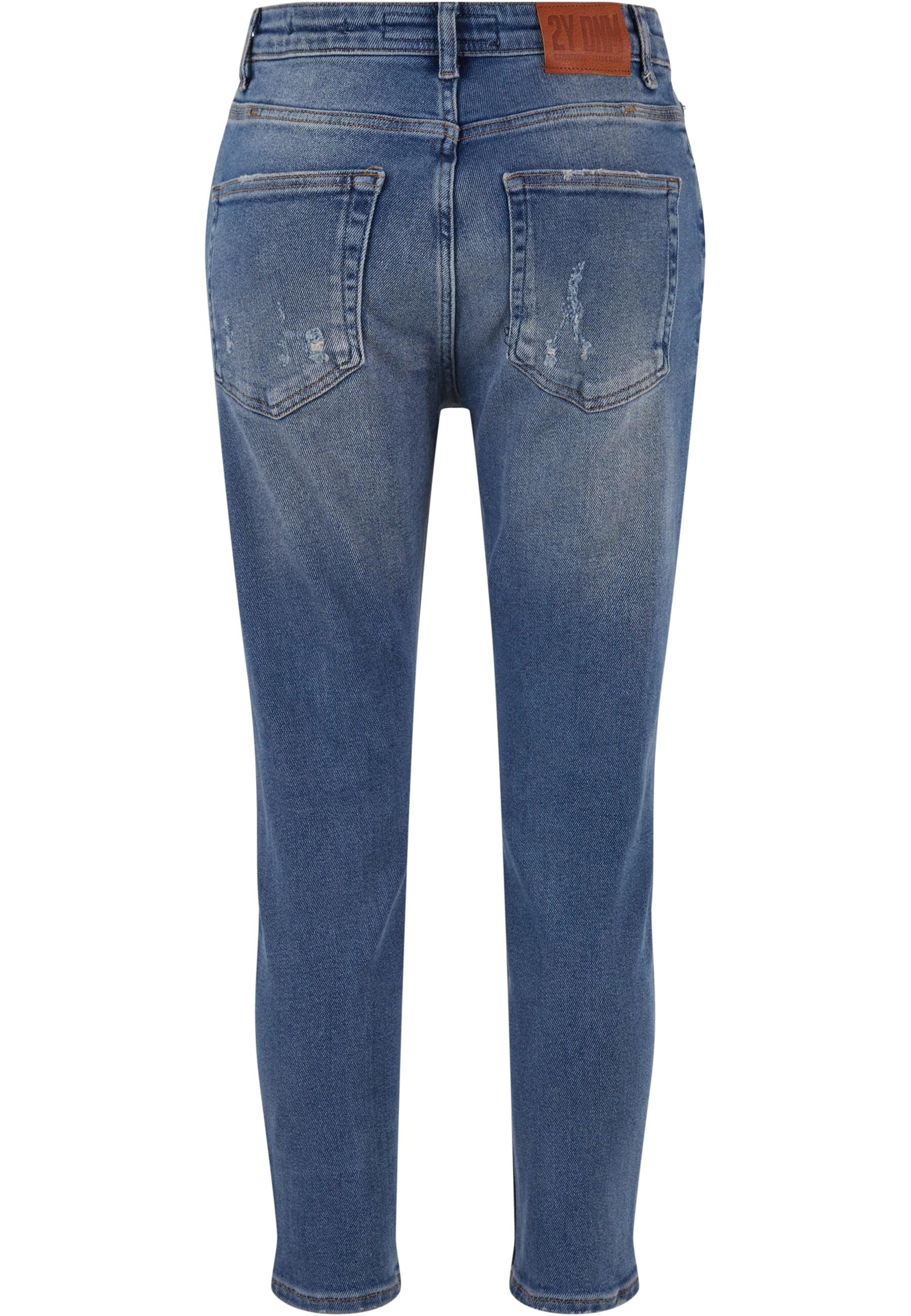 2Y Premium Bequeme Jeans »2Y Premium Herren 2Y Destroyed Skinny Cropped Denim«