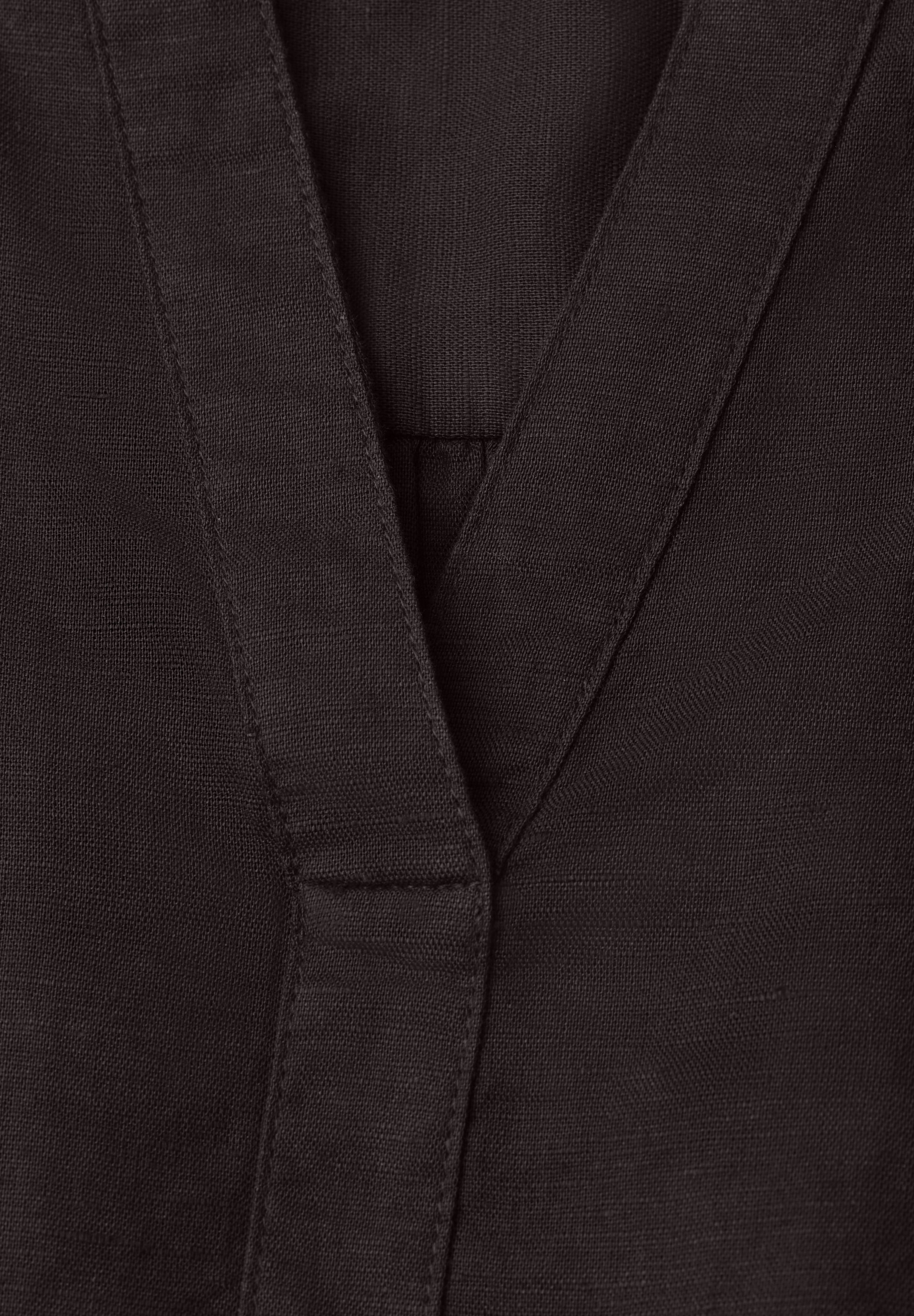 STREET ONE Langarmbluse mit Leinenanteil