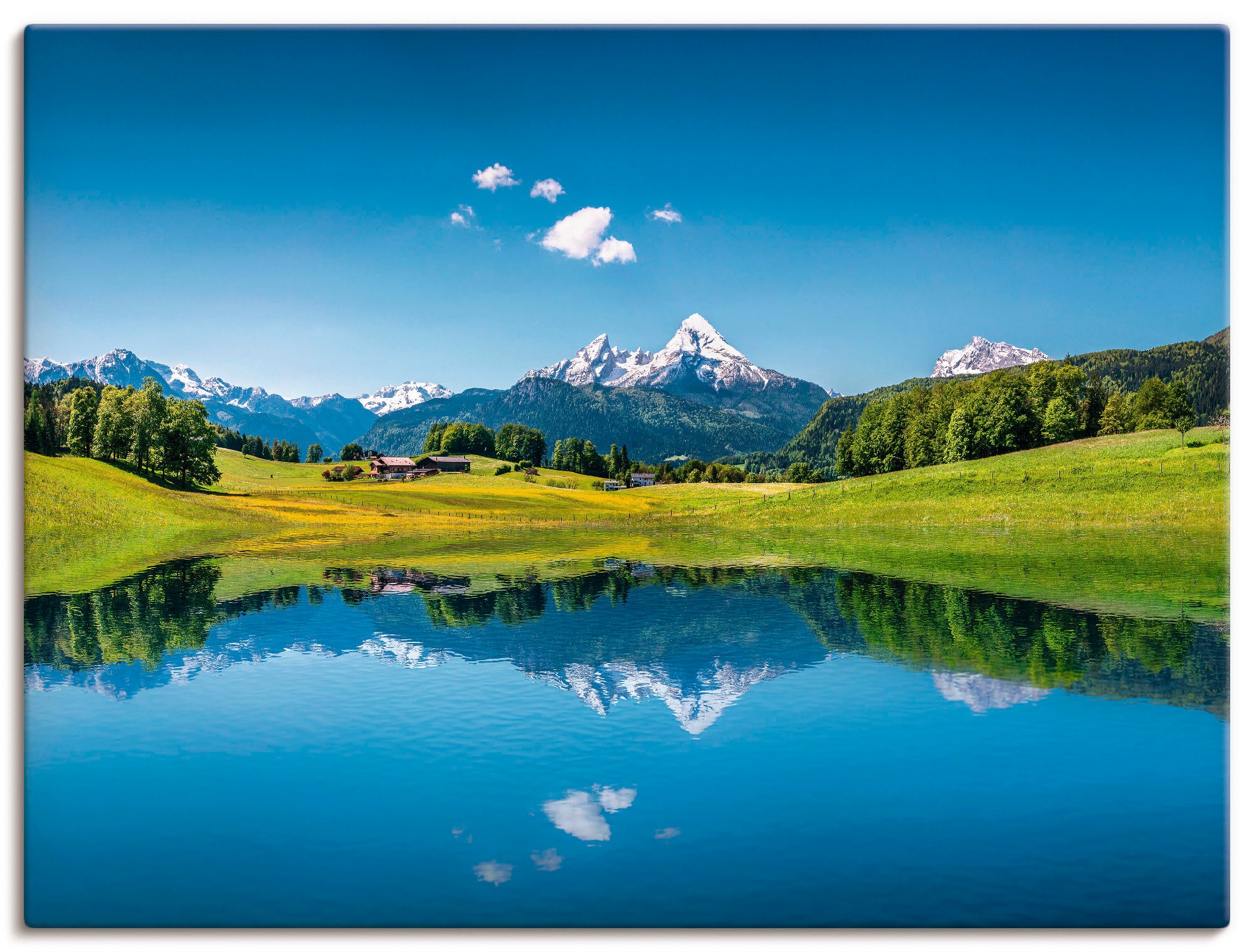 Leinwandbild, Alubild, versch. Größen (1 Wandaufkleber | Alpen«, Berge, als St.), Artland »Landschaft in in kaufen Wandbild den Poster oder BAUR