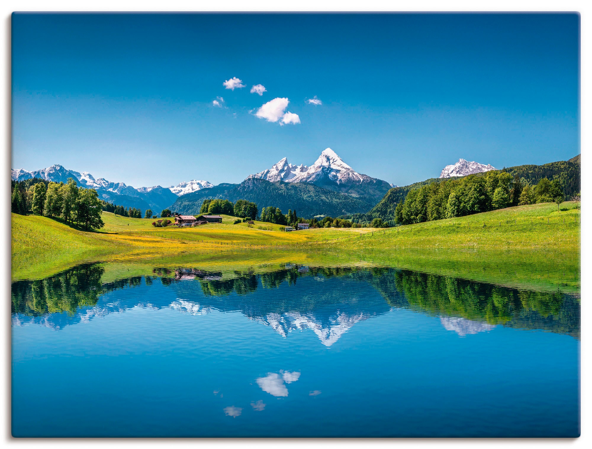 Artland Wandbild "Landschaft in den Alpen" Berge 1 Stk. tlg. als Alubild, O günstig online kaufen
