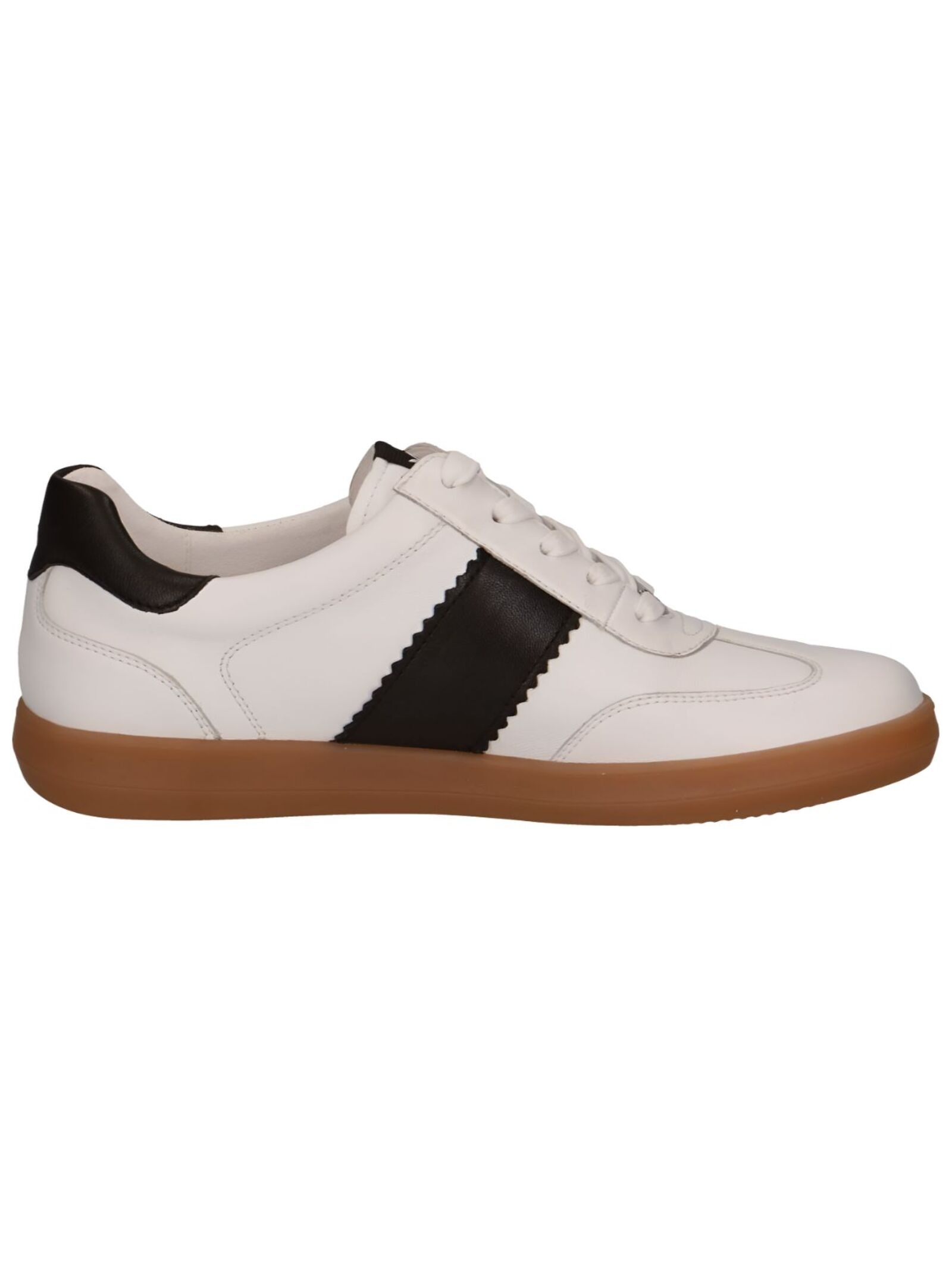 Caprice Sneaker Leder Damen Schwarz/Weiß Gr. 37 3