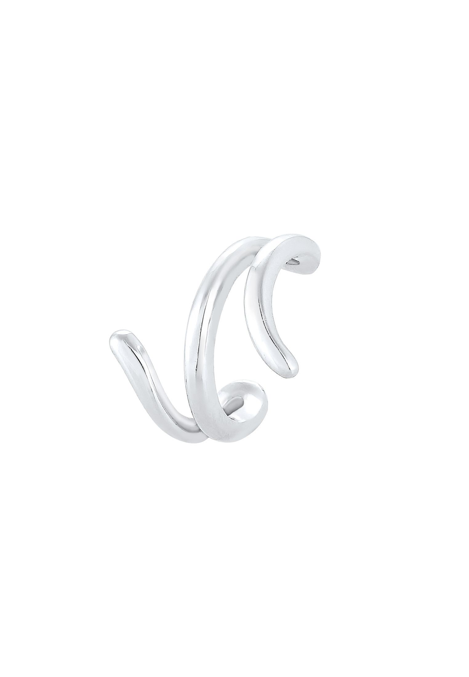 Elli Single-Ohrhaken »Earcuff Ohrklemme Welle 925er Silber«