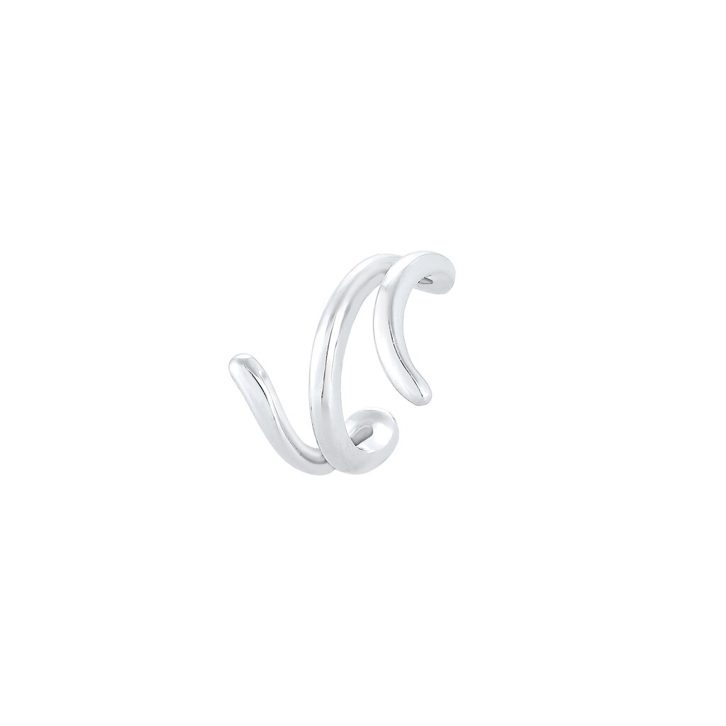 Elli Single-Ohrhaken »Earcuff Ohrklemme Welle 925er Silber«