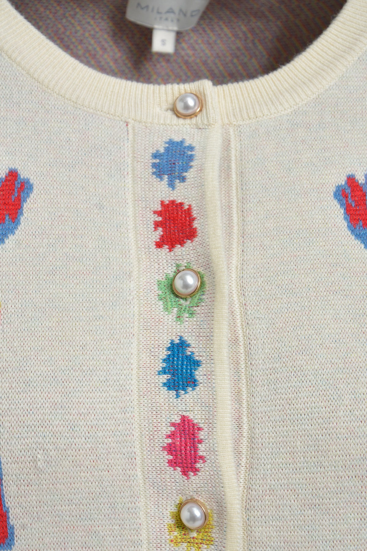Milano Italy Cardigan aus Feinstrick