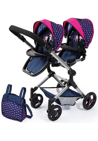 Zwillingspuppenwagen »Twin Neo, blau/pink«