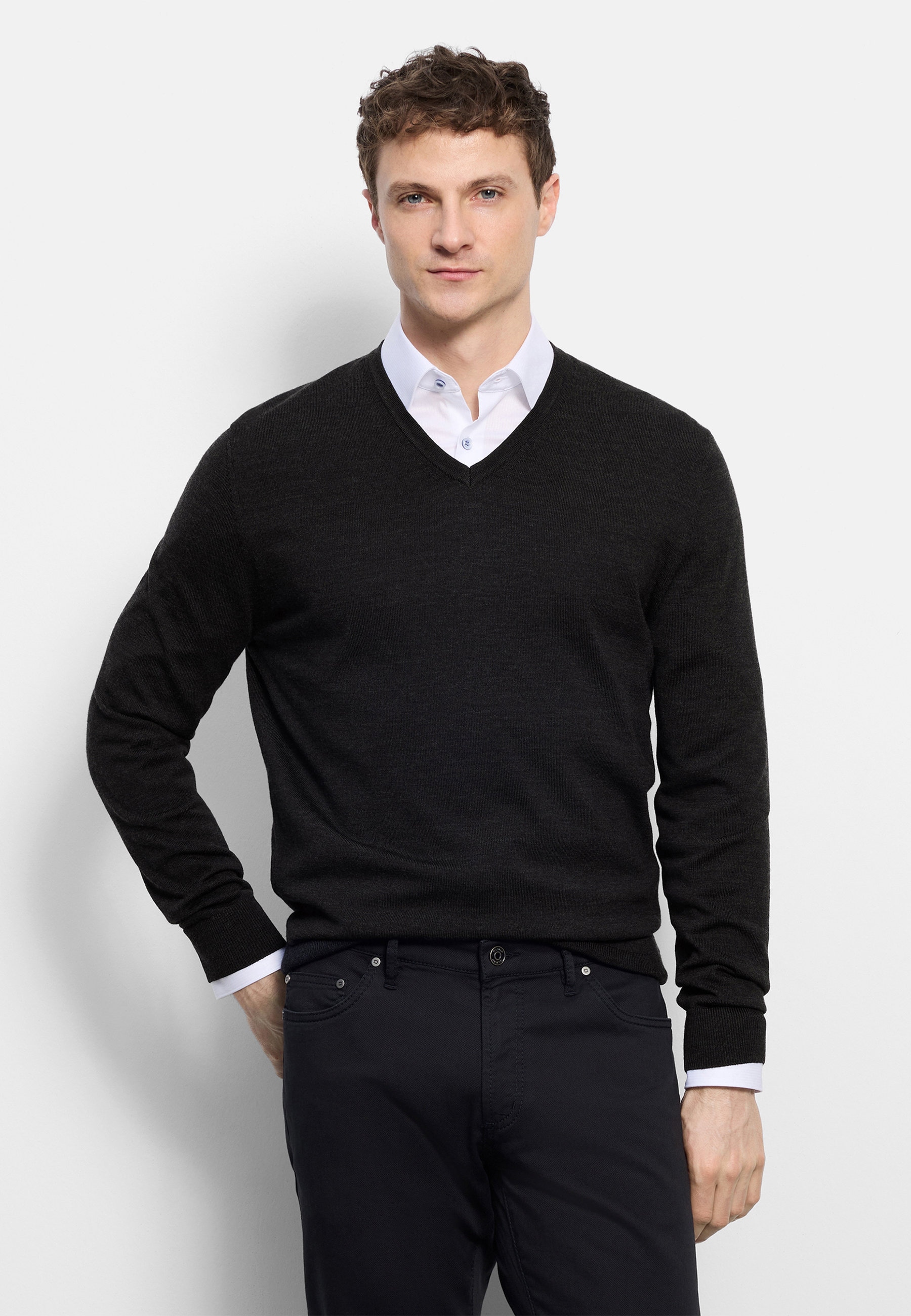 OLYMP Strickpullover "OLYMP Casual Strick" günstig online kaufen