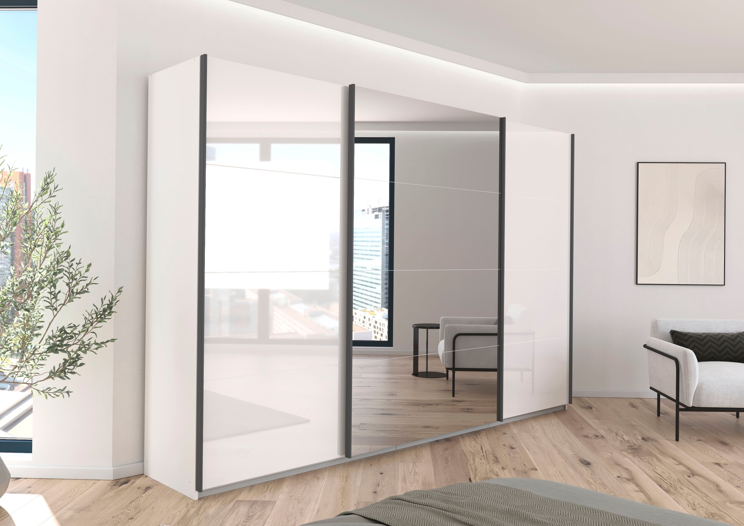 rauch Schwebetürenschrank "Kleiderschrank Schrank Garderobe AGORDO", (in zw günstig online kaufen