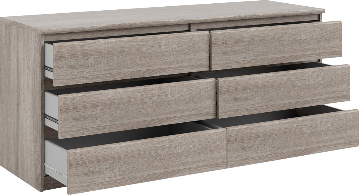 INOSIGN Kommode »Naia, Aufbewahrung, Schubladenschrank, Sideboard,«, Sideboard mit 6 Schubladen, Breite 153 cm, Höhe 70 cm