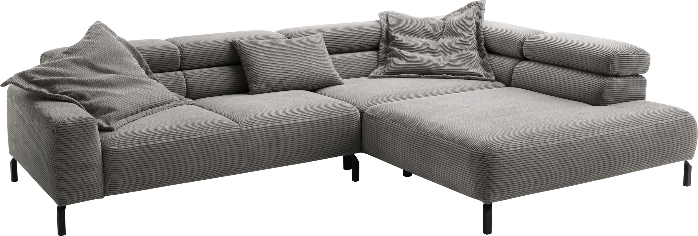 Thumbnail - Places of Style Ecksofa "Antonelli, L-Form, inkl. Kopfteilverstellung, Breite 312 cm", ohne Sitztiefenverstellung, in Co...