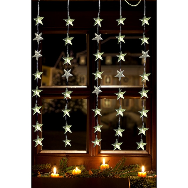 my home LED-Lichtervorhang »Weihnachtsdeko«, LED-Fenster-Vorhang kaufen |  BAUR
