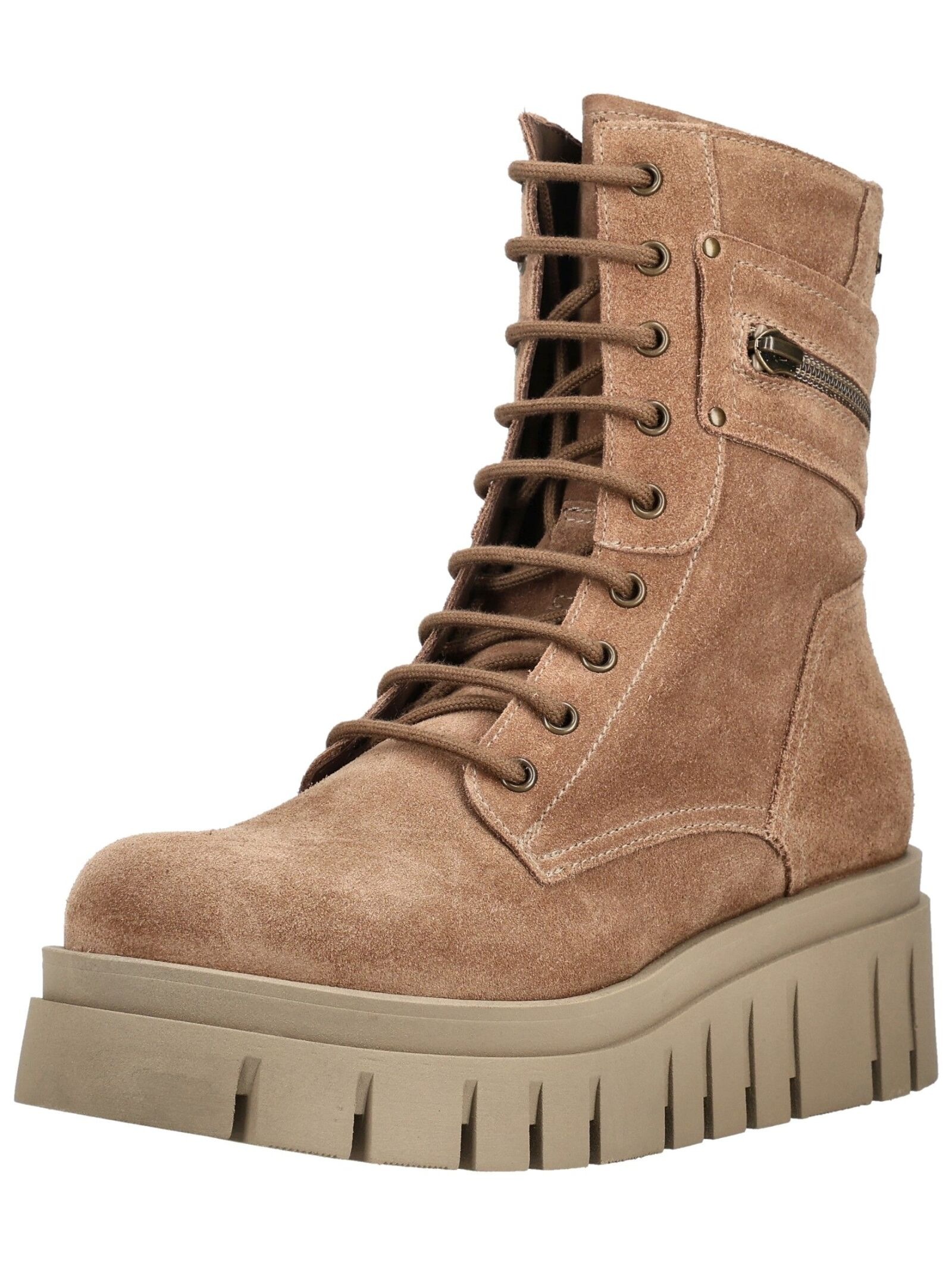 Nero Giardini Schnürstiefelette "Nero Giardini Stiefelette Veloursleder/Textil"