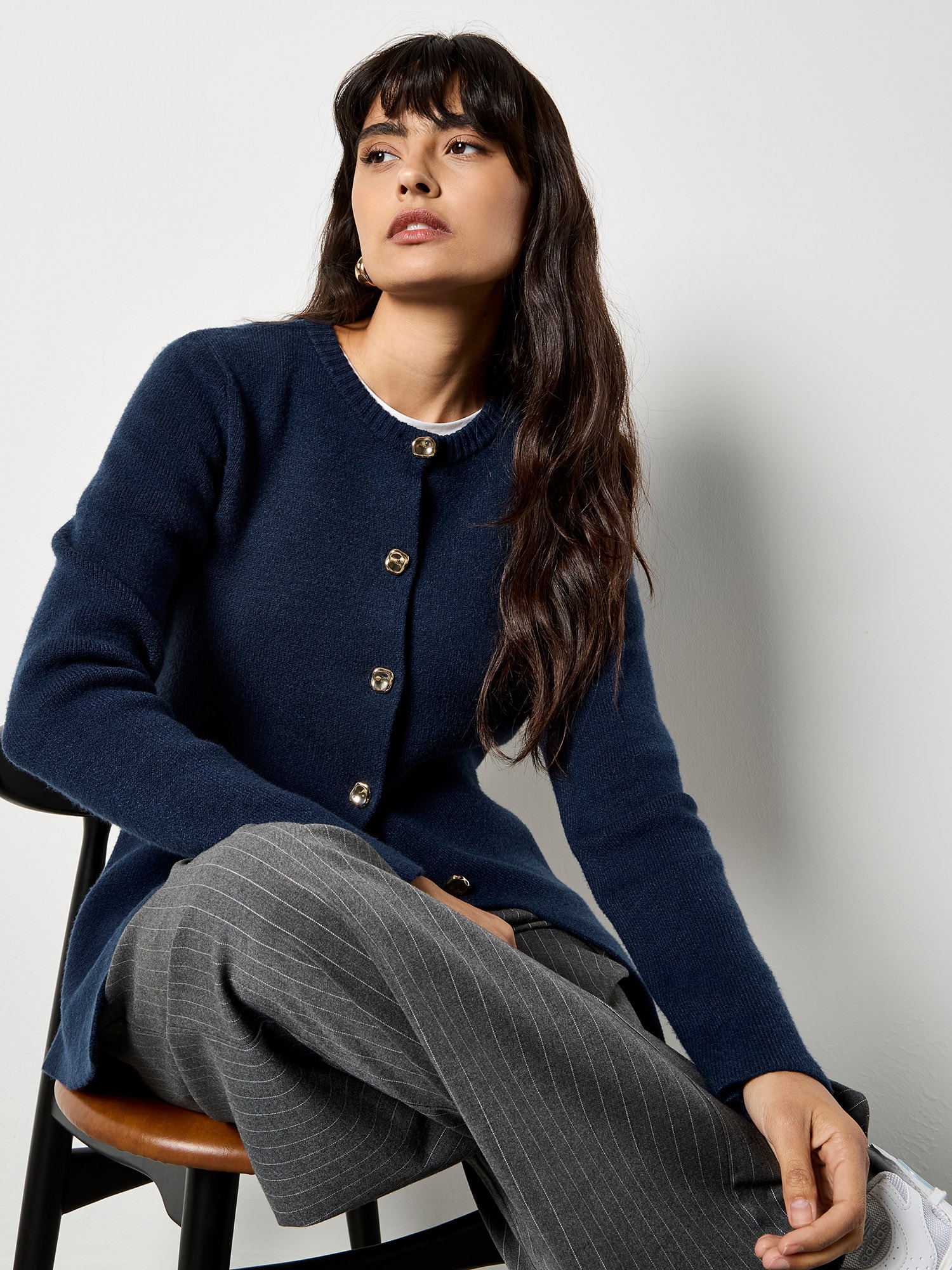 Apricot Cardigan "Cardigan" mit dekorativen Knöpfen