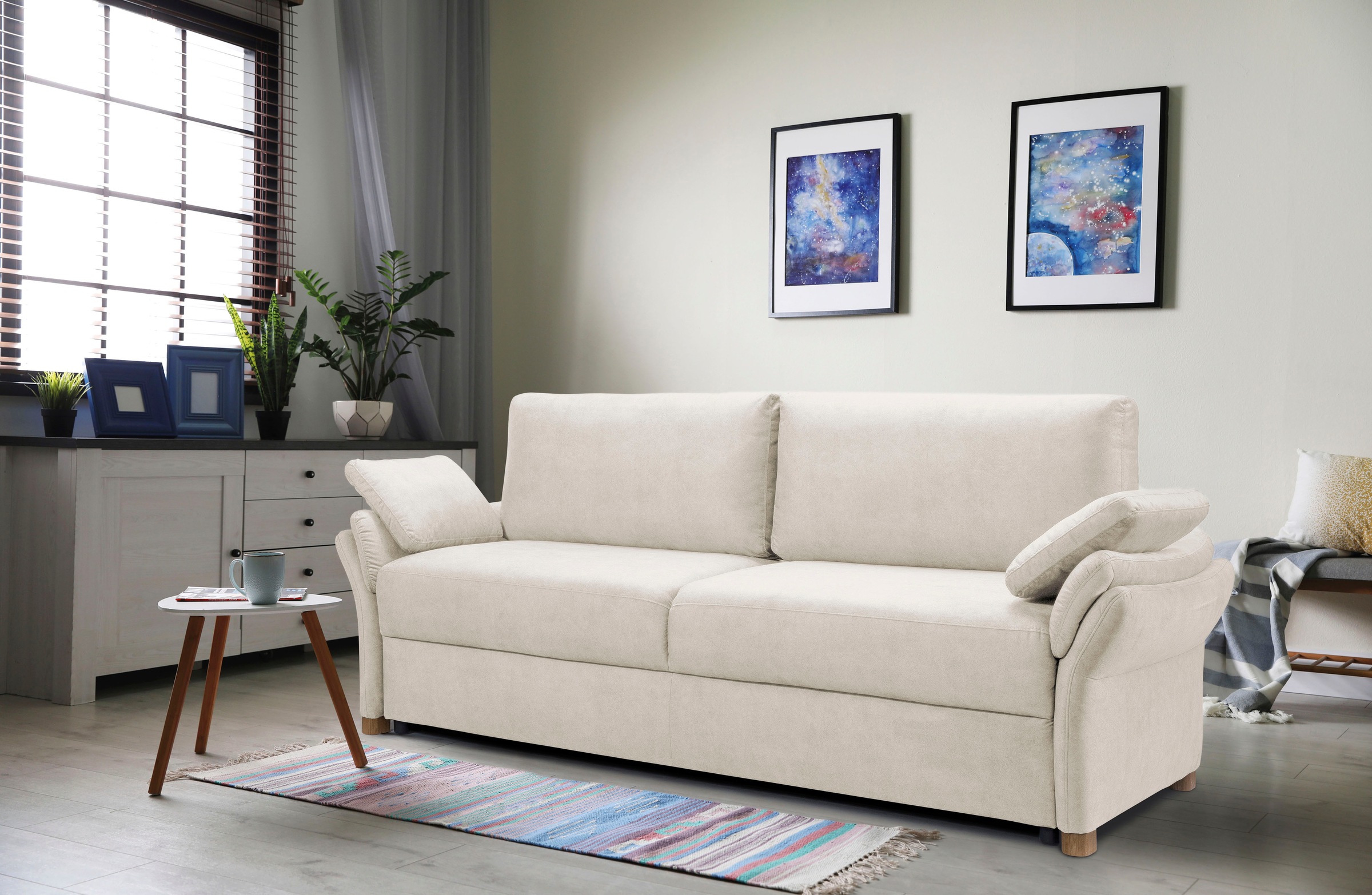 exxpo - sofa fashion 3-Sitzer "Kentt hochwertiger Sitzaufbau für hohen Sitz günstig online kaufen