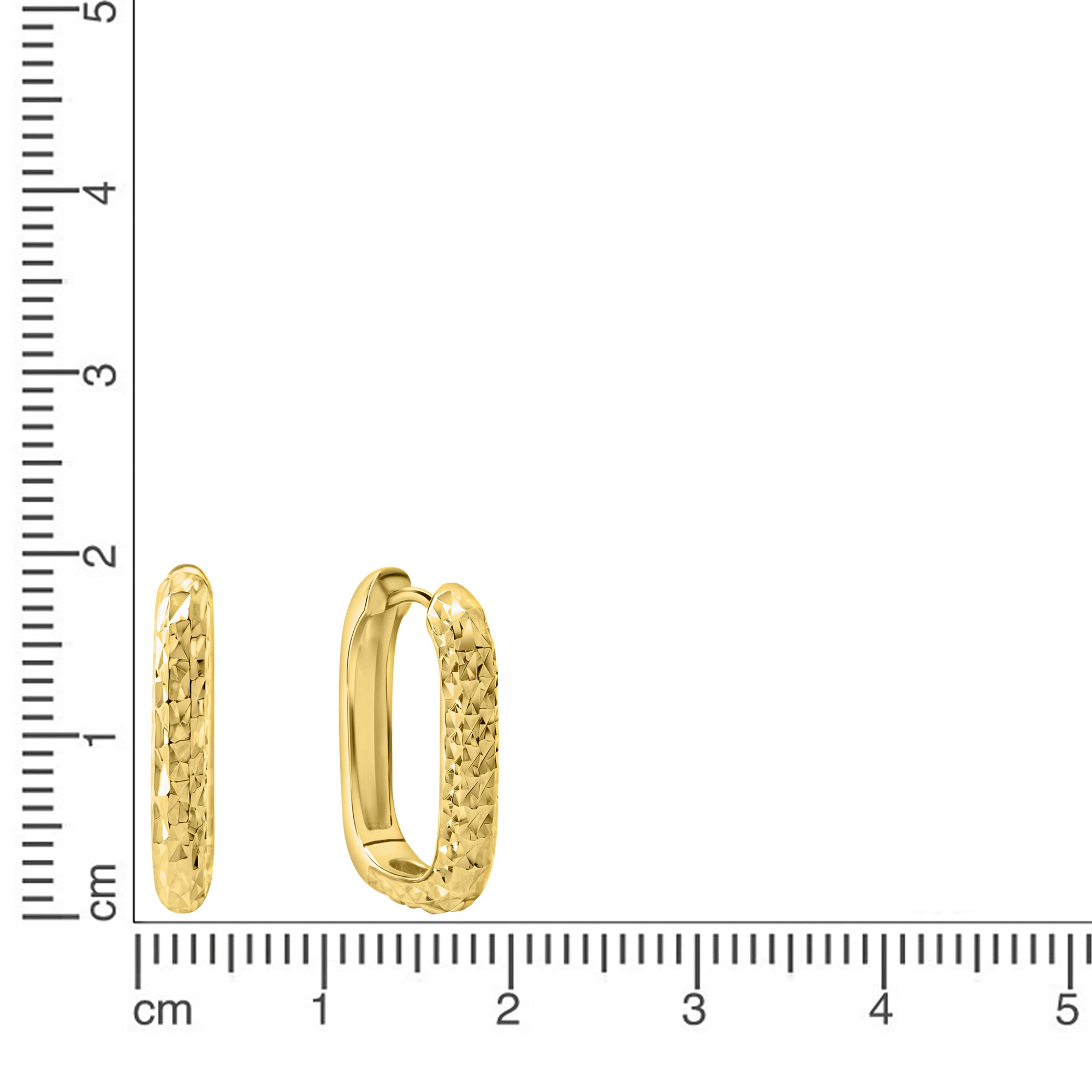 CELESTA Paar Creolen »925 Sterling Silber vergoldet«