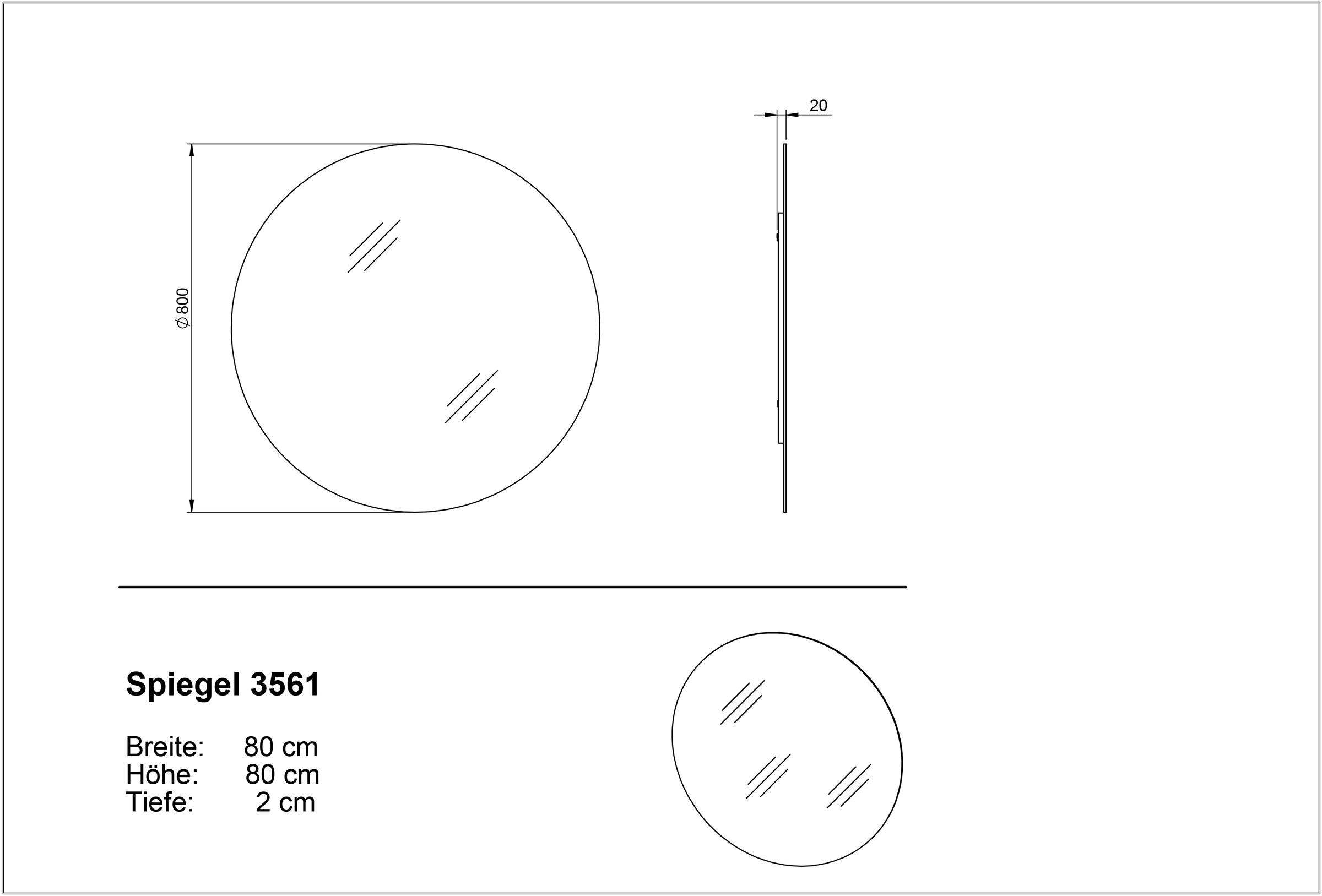 GERMANIA Spiegel »Germania Libbiano Plus« Trägerplatte nicht sichtbar