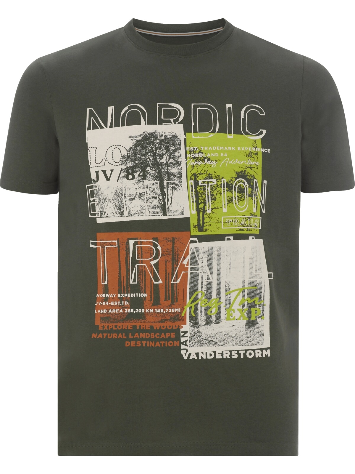 Jan Vanderstorm Rundhalsshirt »T-Shirt TANDRUP«, (1 tlg.), aus luftiger Baumwolle
