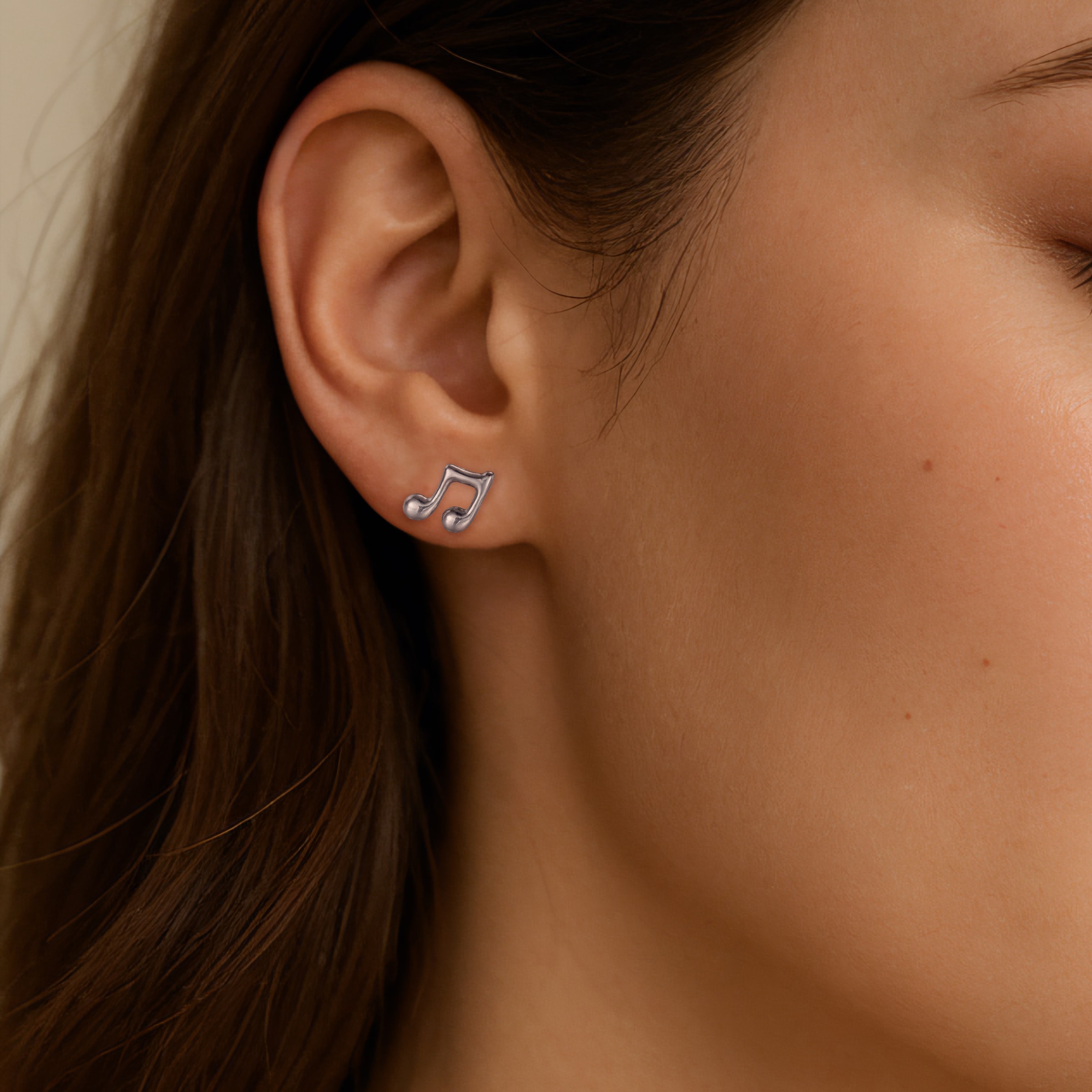 Firetti Paar Ohrstecker »Schmuck Geschenk Edelstahl Ohrschmuck Ohrringe Musik Noten«